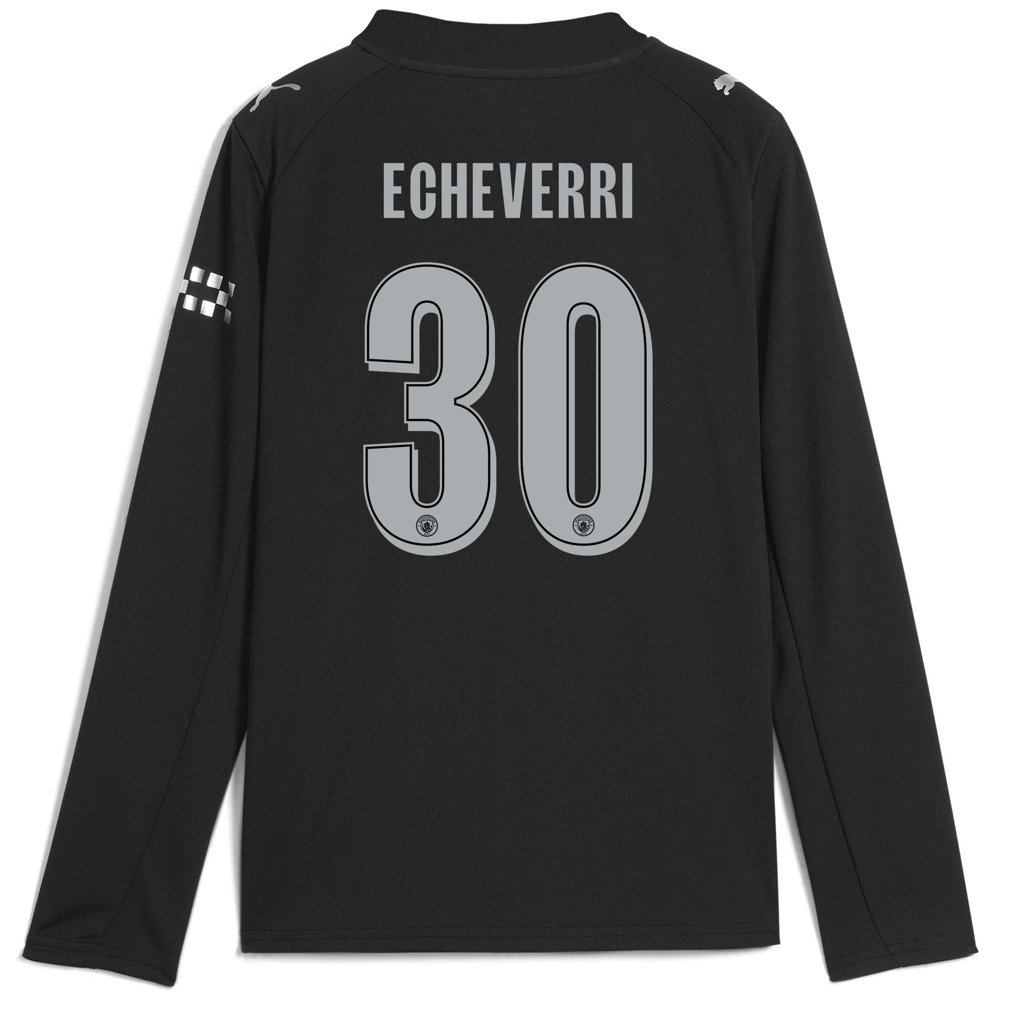 Manchester City kids manchester city man city away jersey 202526 long sleeve with echeverri 30 printing Shirts - Official Store