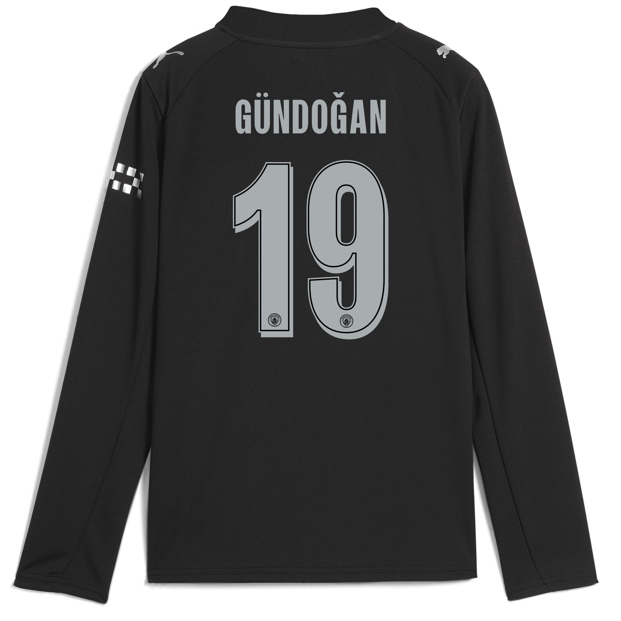 Manchester City kids manchester city man city away jersey 202526 long sleeve with gÜndoĞan 19 printing Shirts - Official Store
