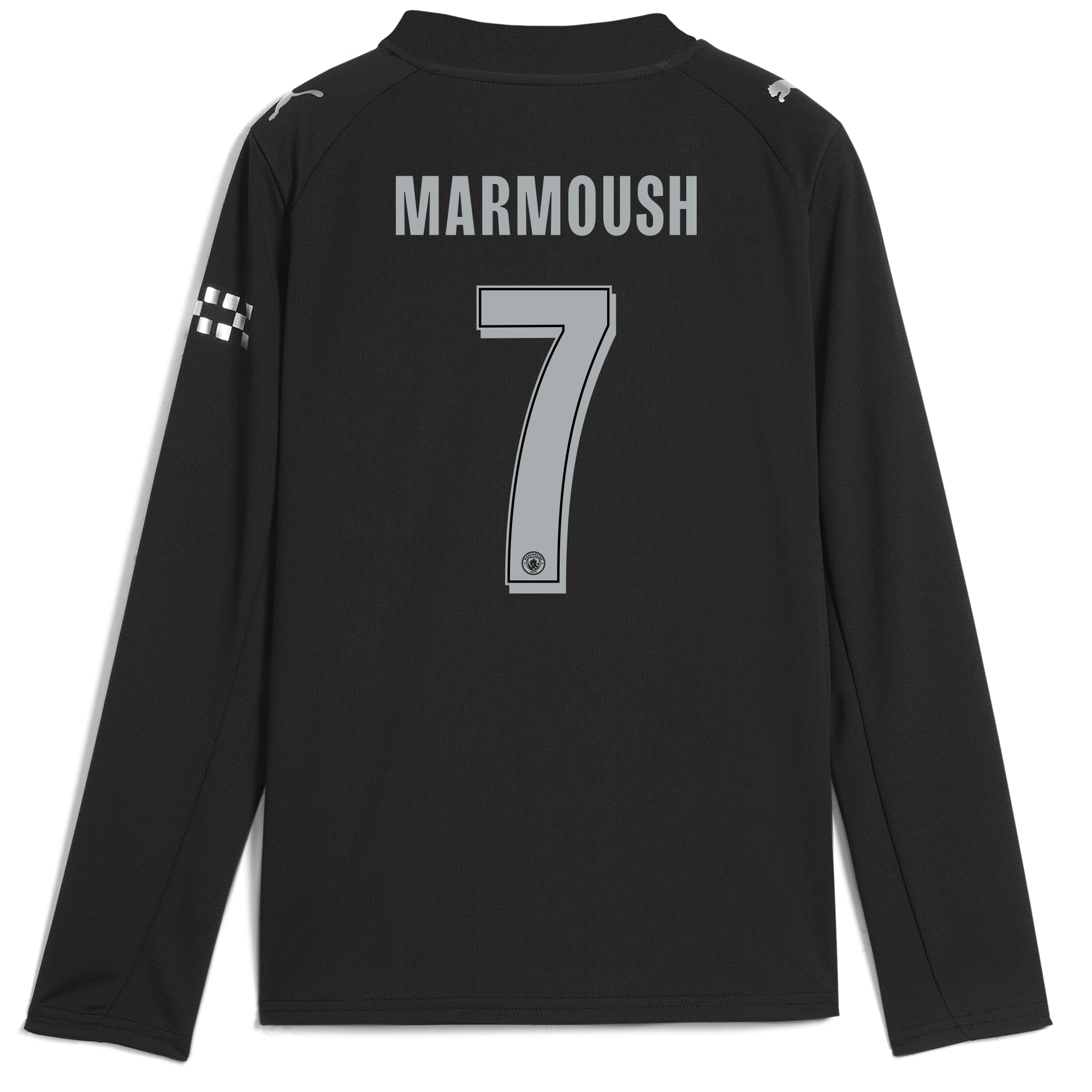 Manchester City kids manchester city man city away jersey 202526 long sleeve with marmoush 7 printing Shirts - Official Store