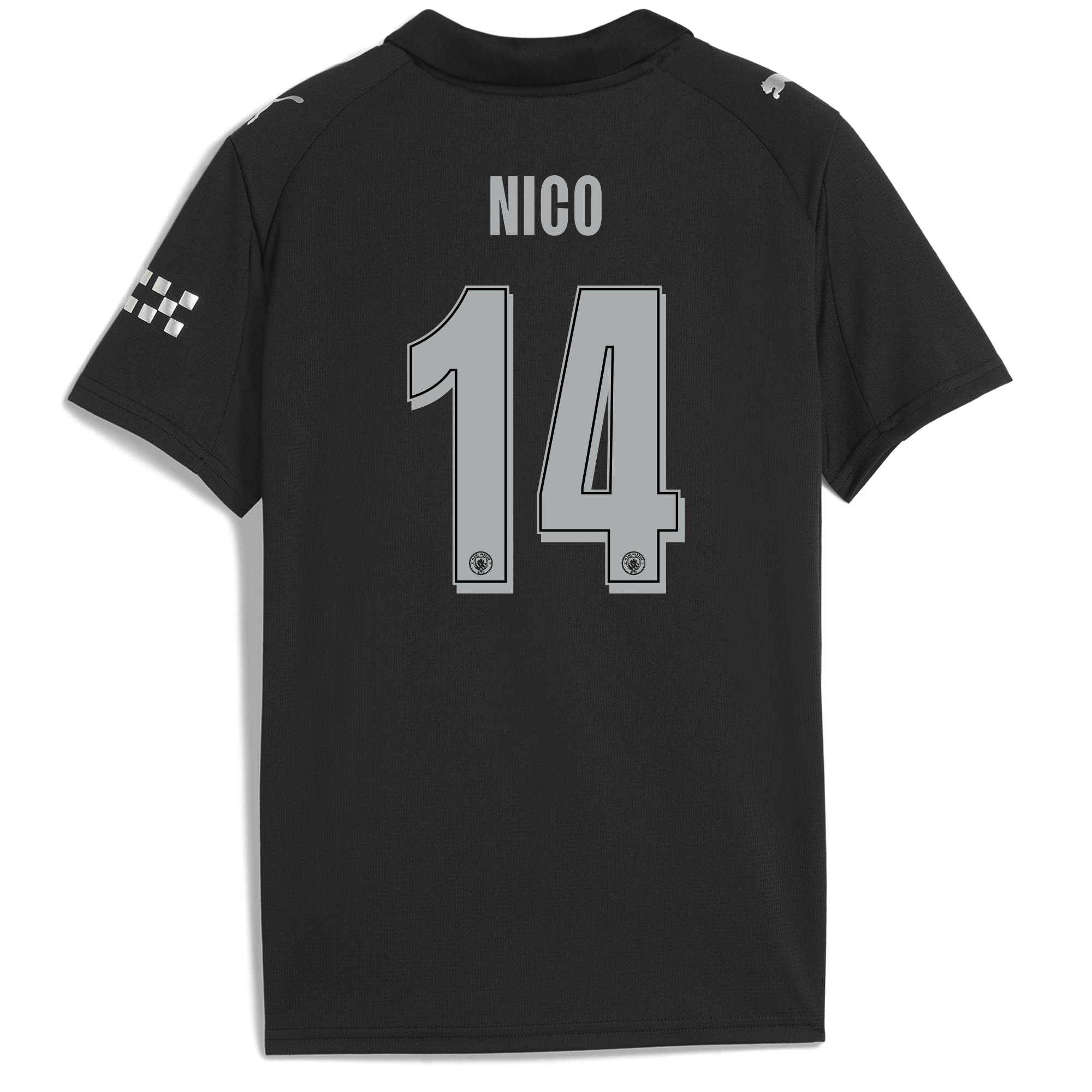 Manchester City kids manchester city man city away jersey 202526 with nico 14 printing Shirts - Official Store