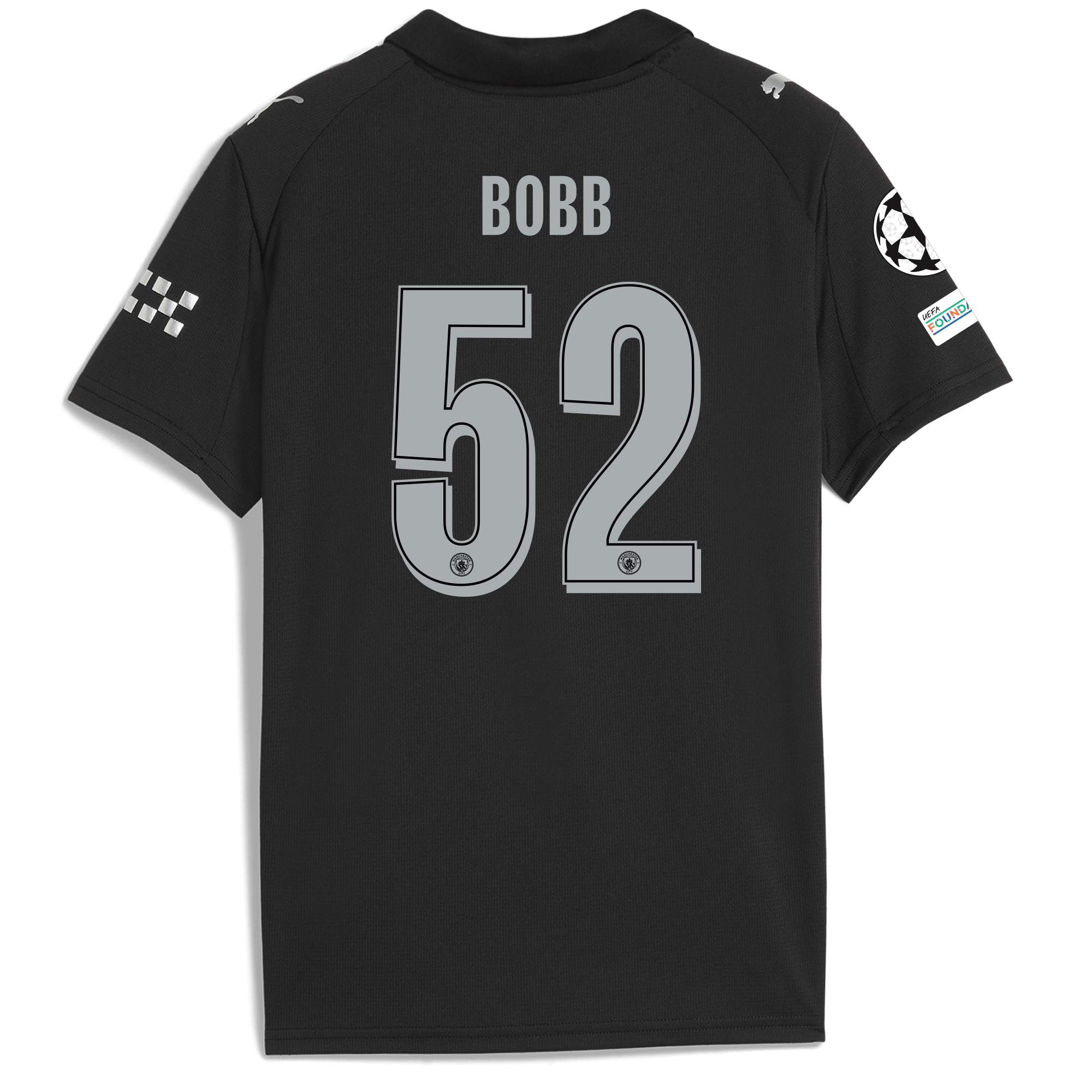 Manchester City kids manchester city man city champions league away jersey 202526 with bobb 52 printing Shirts - Official Store