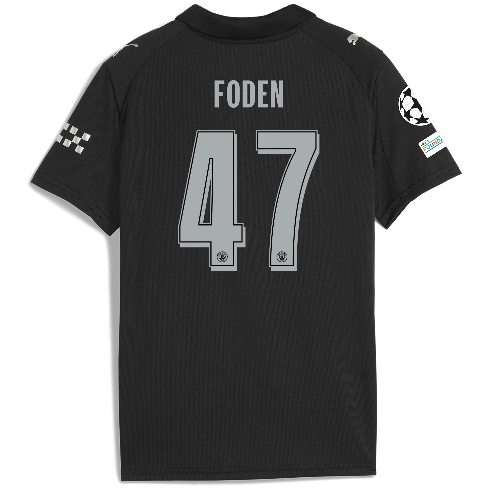 Manchester City kids manchester city man city champions league away jersey 202526 with foden 47 printing Shirts - Official Store