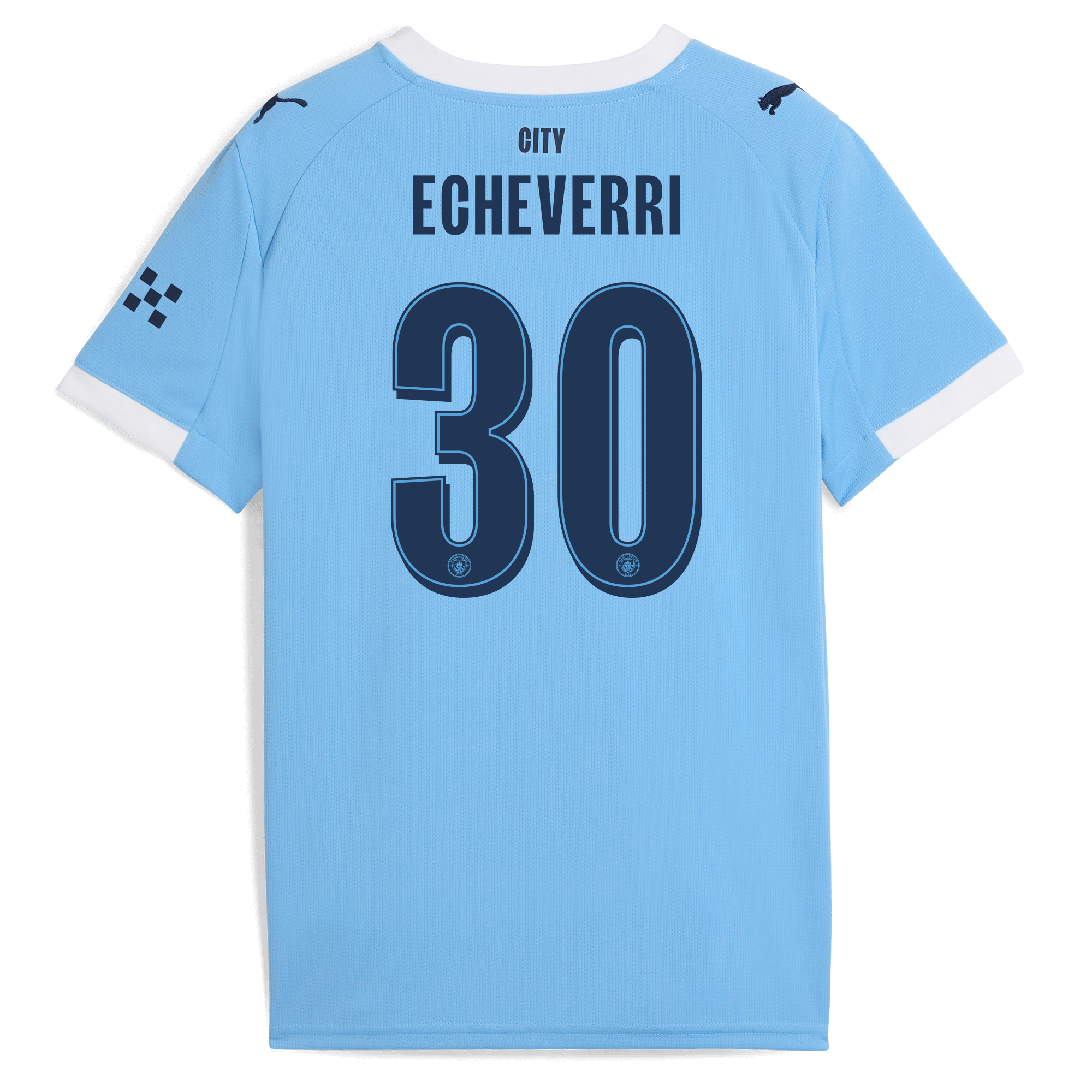 Manchester City kids manchester city man city home jersey 202526 with echeverri 30 printing Shirts - Official Store