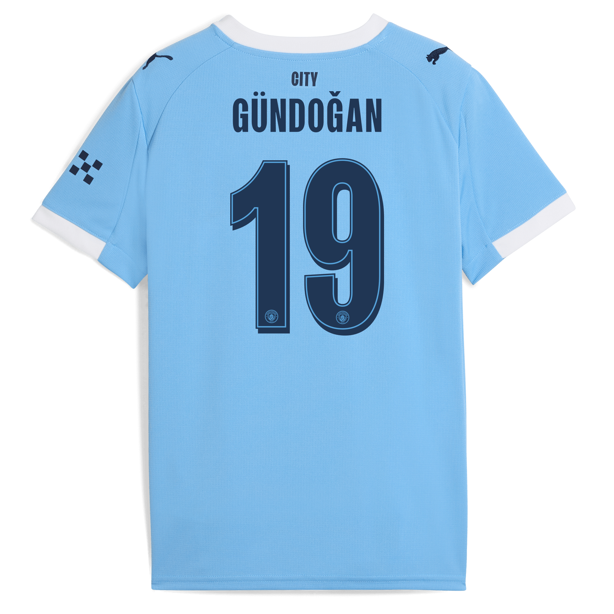 Manchester City kids manchester city man city home jersey 202526 with gÜndoĞan 19 printing Shirts - Official Store