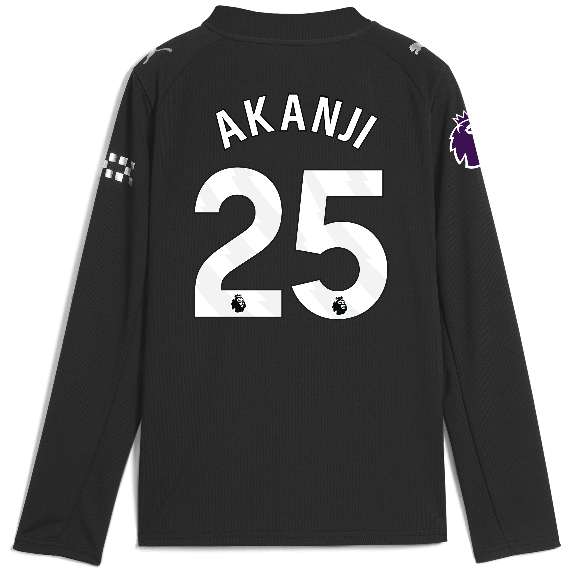 Manchester City kids manchester city premier league away jersey 202526 long sleeve with akanji 25 printing Shirts - Official Store