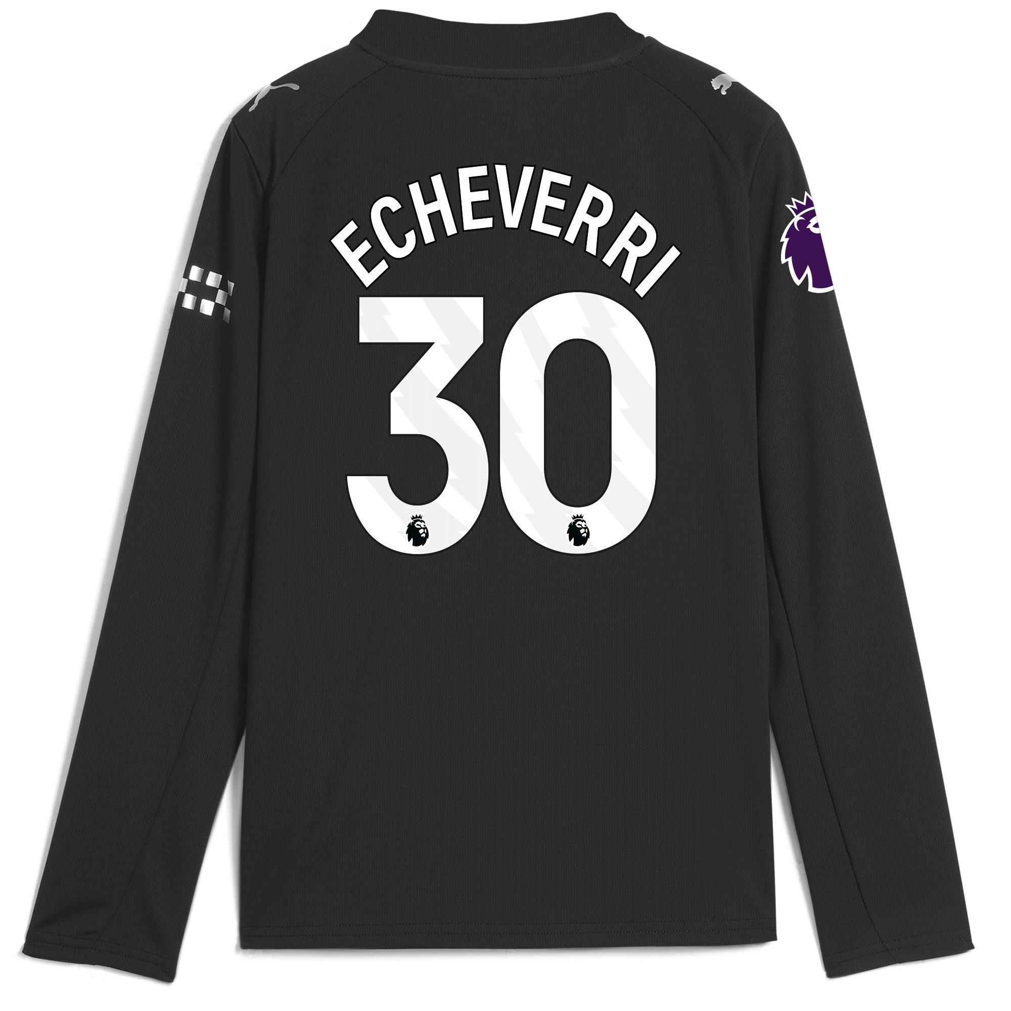 Manchester City kids manchester city premier league away jersey 202526 long sleeve with echeverri 30 printing Shirts - Official Store