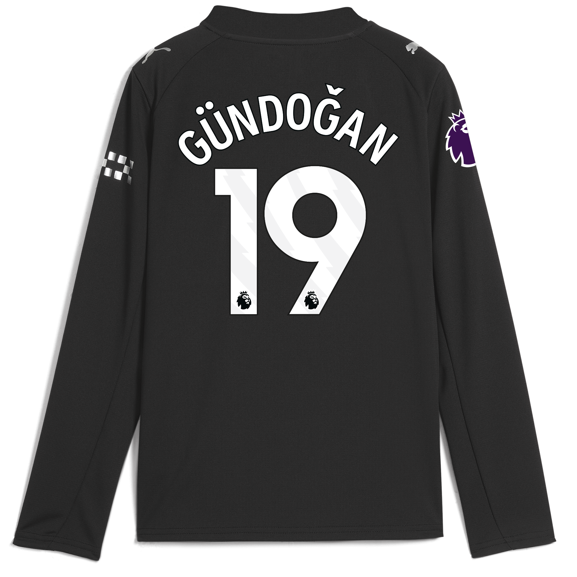 Manchester City kids manchester city premier league away jersey 202526 long sleeve with gÜndoĞan 19 printing Shirts - Official Store