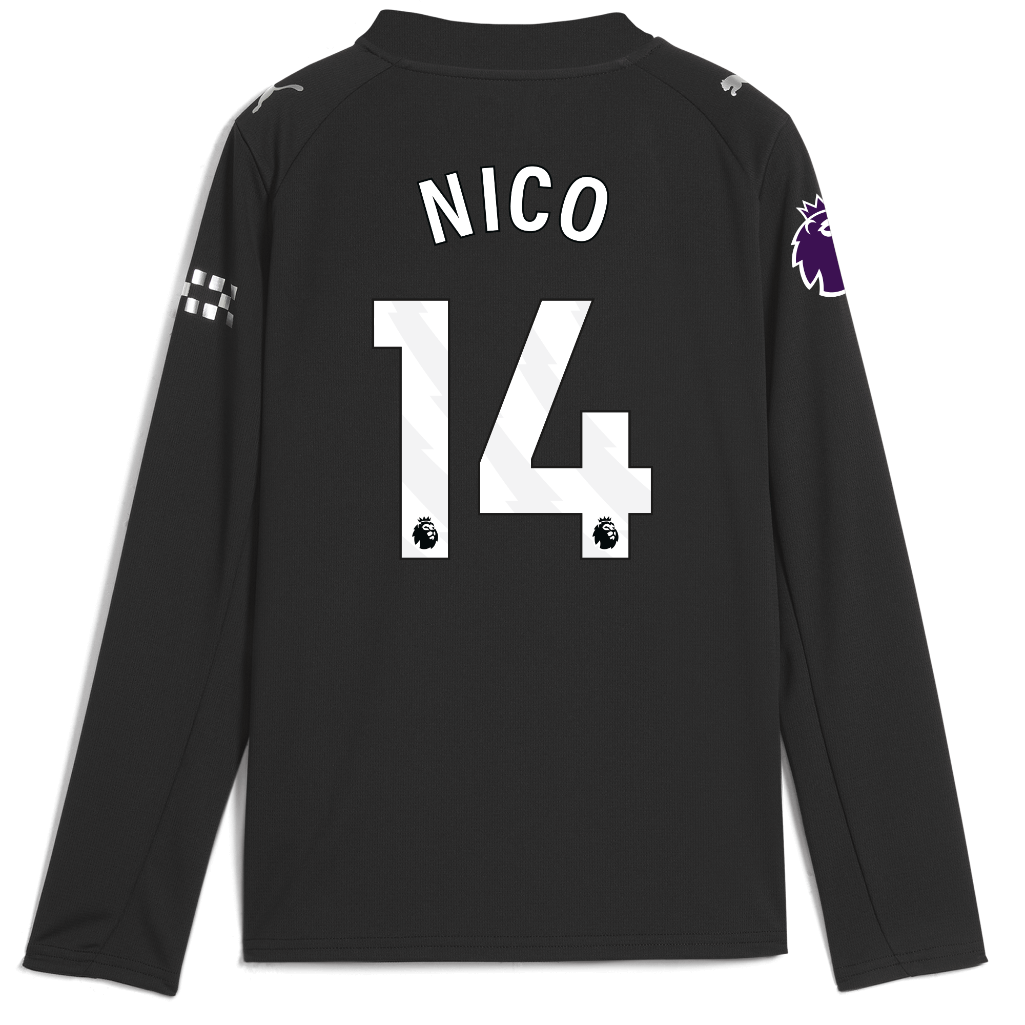Manchester City kids manchester city premier league away jersey 202526 long sleeve with nico 14 printing Shirts - Official Store Manchester City kids manchester city premier league away jersey 202526 long sleeve with nico 14 printing Shirts - Official Store