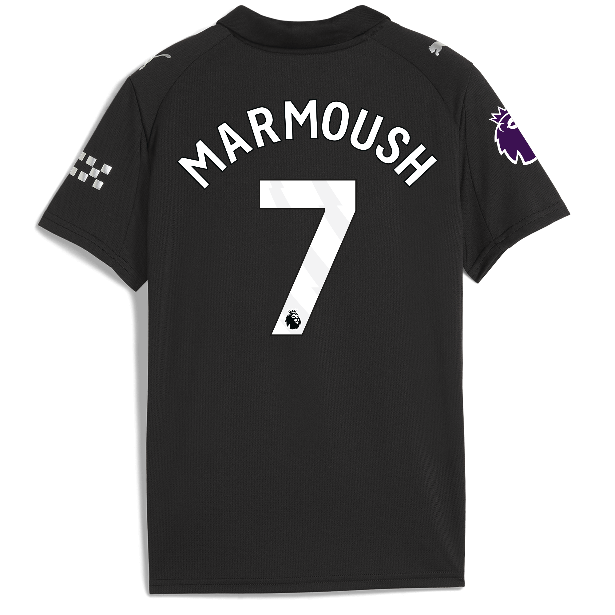 Manchester City kids manchester city premier league away jersey 202526 with marmoush 7 printing Shirts - Official Store