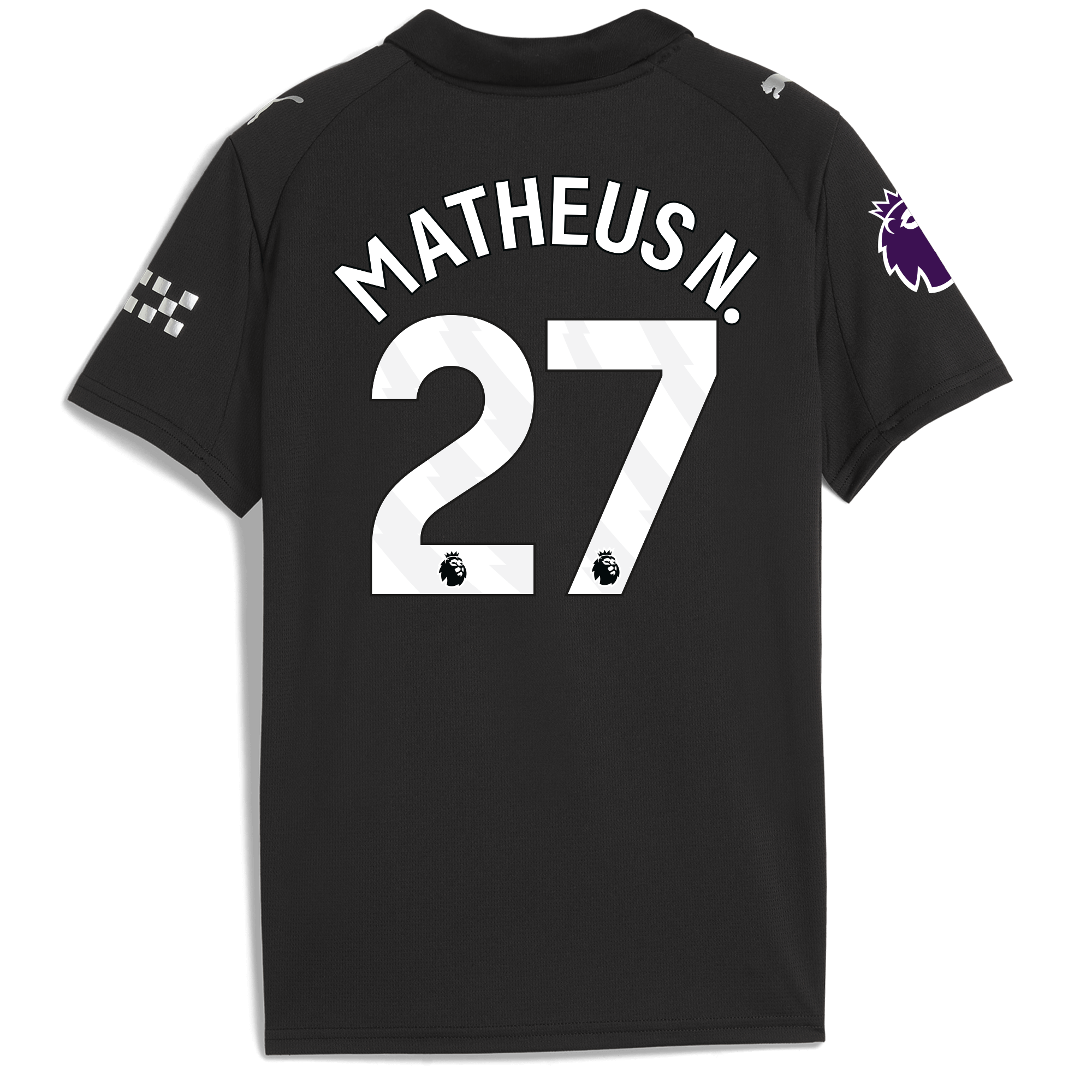 Manchester City kids manchester city premier league away jersey 202526 with matheus n. 27 printing Shirts - Official Store Manchester City kids manchester city premier league away jersey 202526 with matheus n. 27 printing Shirts - Official Store