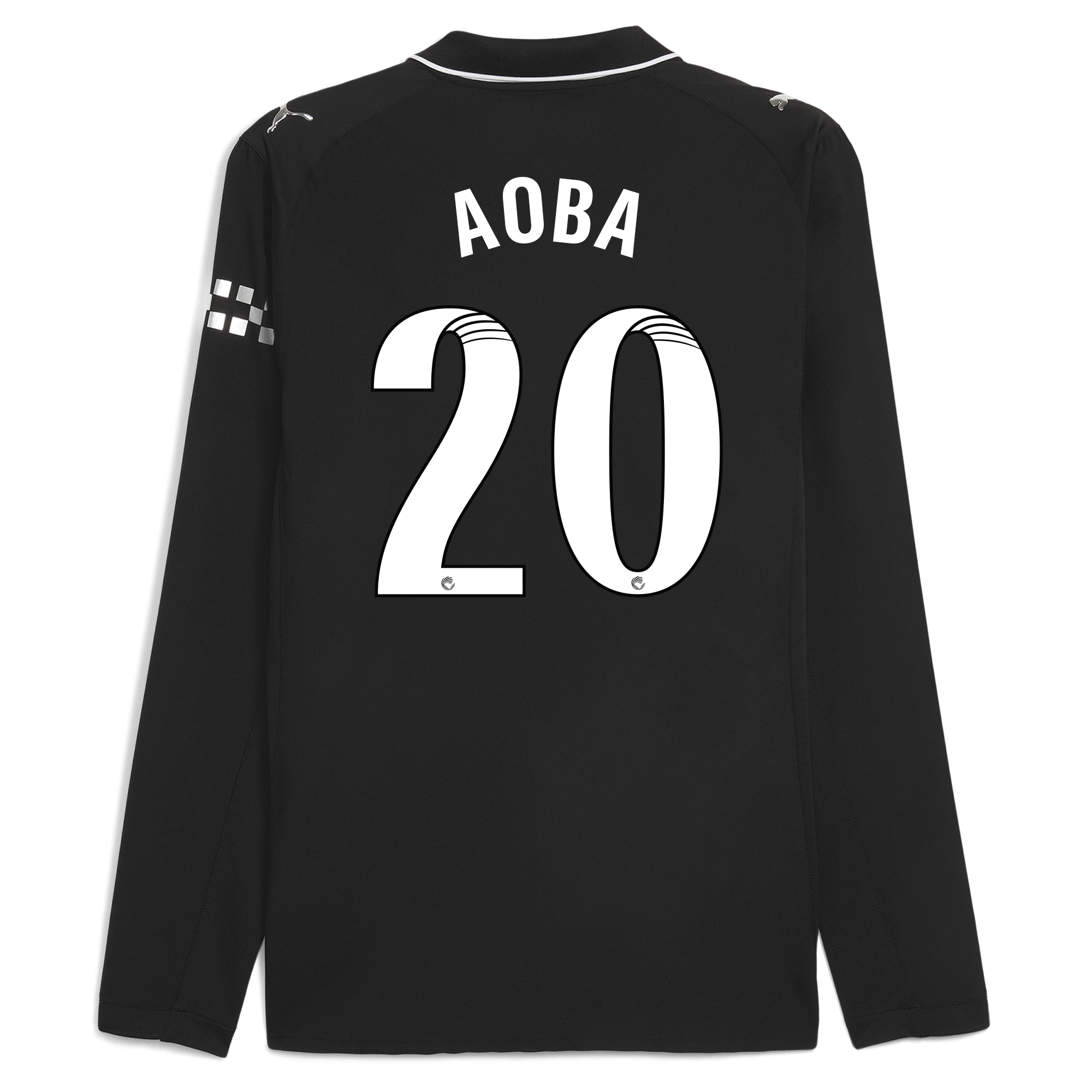 Manchester City manchester city away authentic jersey 202526 long sleeve with aoba 20 printing Shirts - Official Store