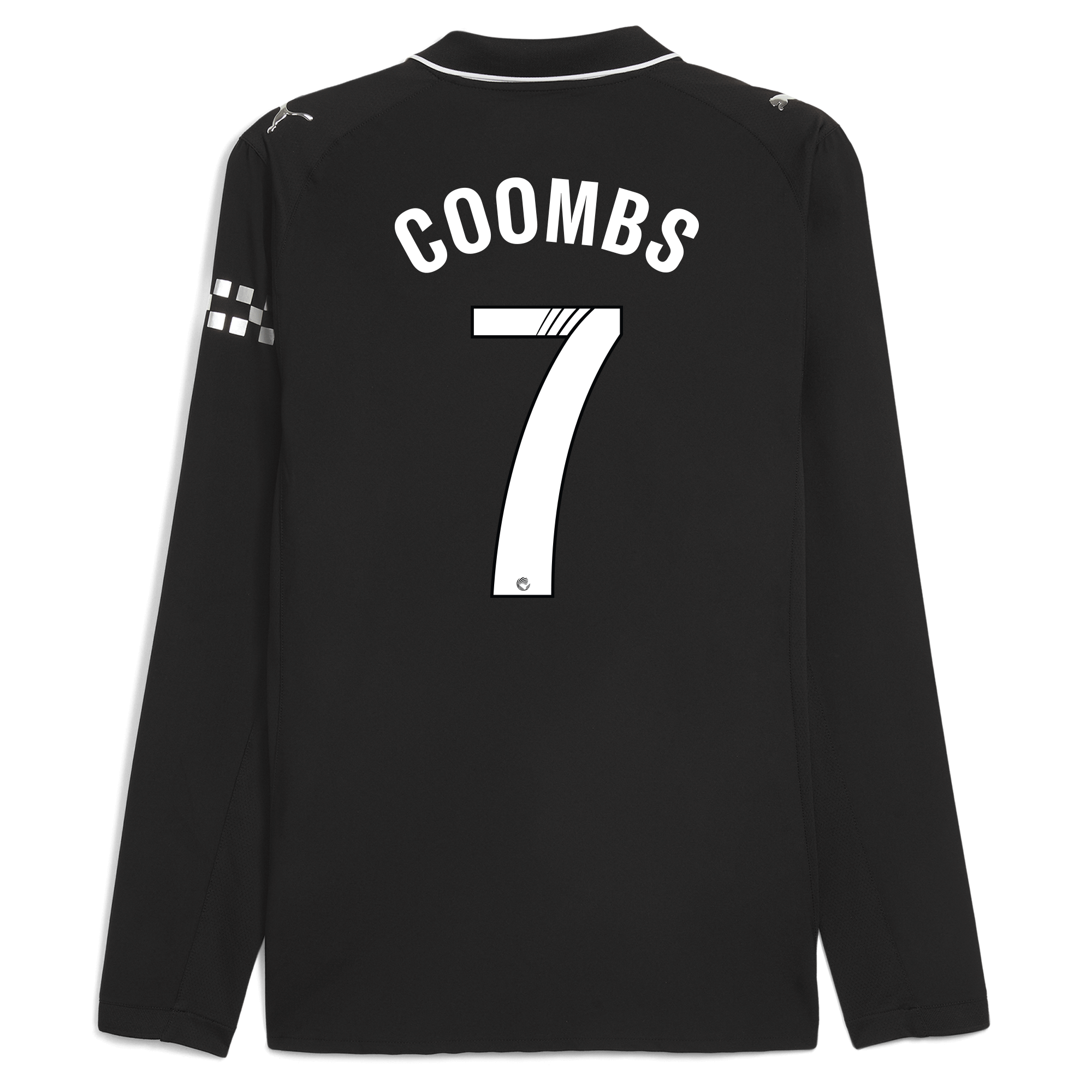 Manchester City manchester city away authentic jersey 202526 long sleeve with coombs 7 printing Shirts - Official Store