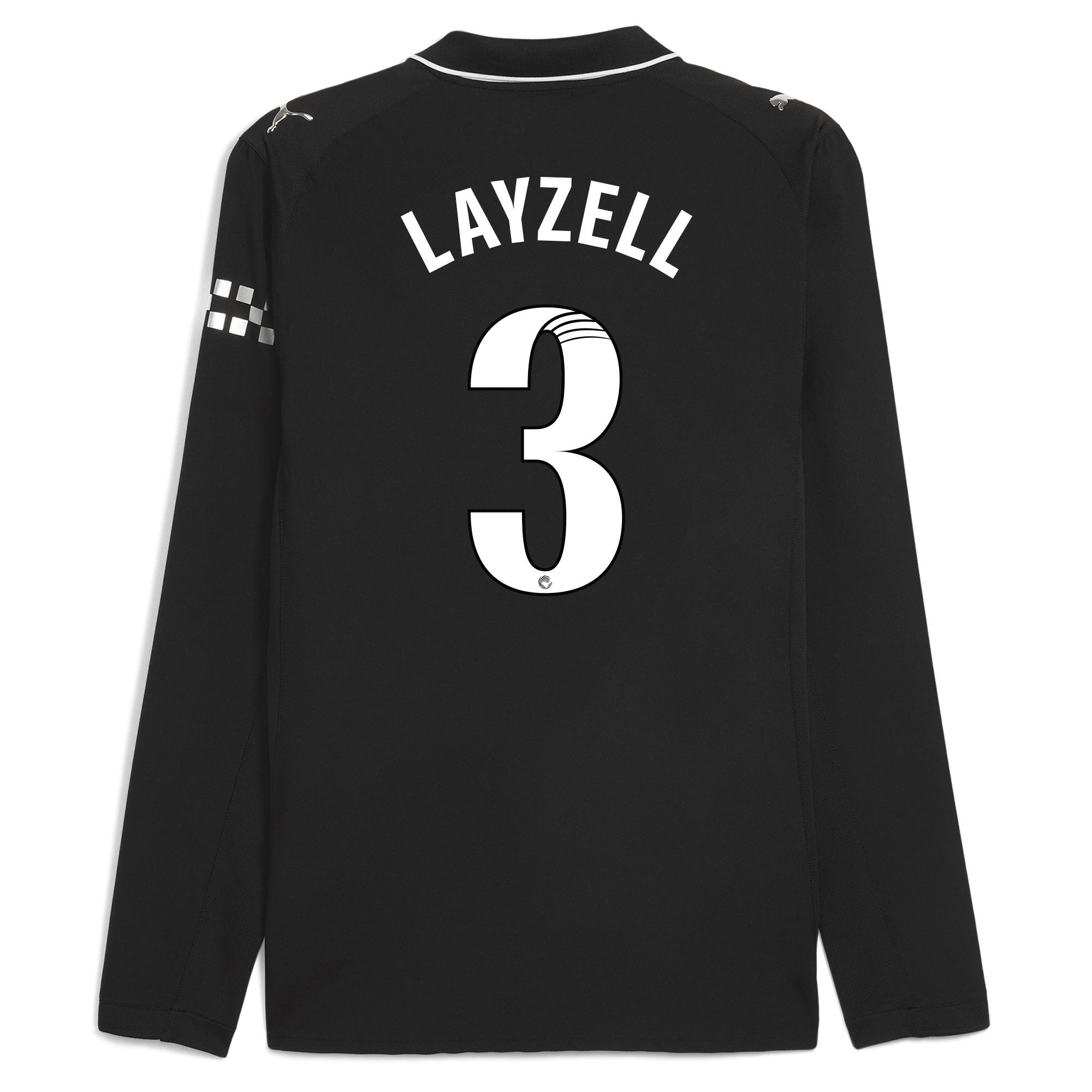 Manchester City manchester city away authentic jersey 202526 long sleeve with layzell 3 printing Shirts - Official Store