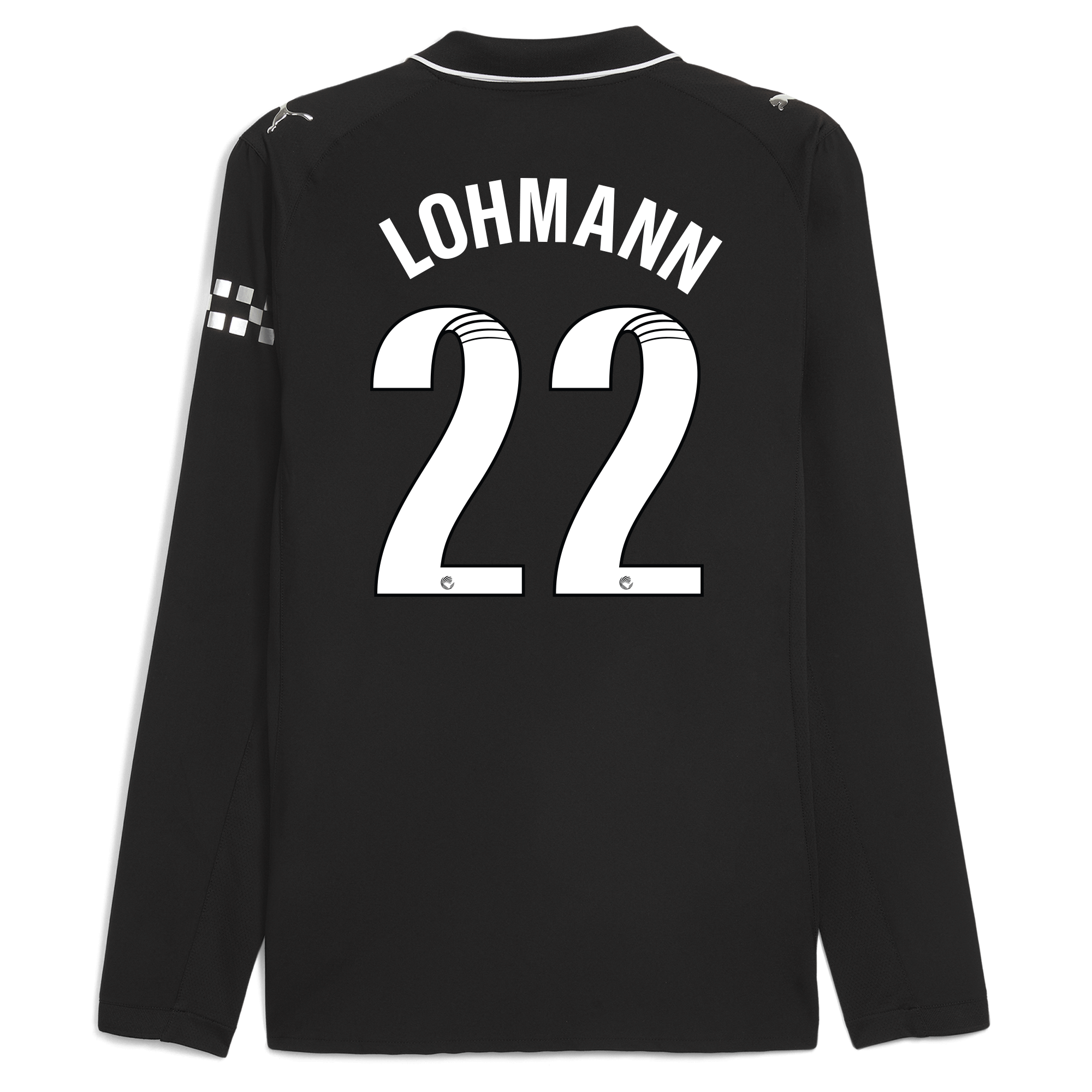 Manchester City manchester city away authentic jersey 202526 long sleeve with lohmann 22 printing Shirts - Official Store