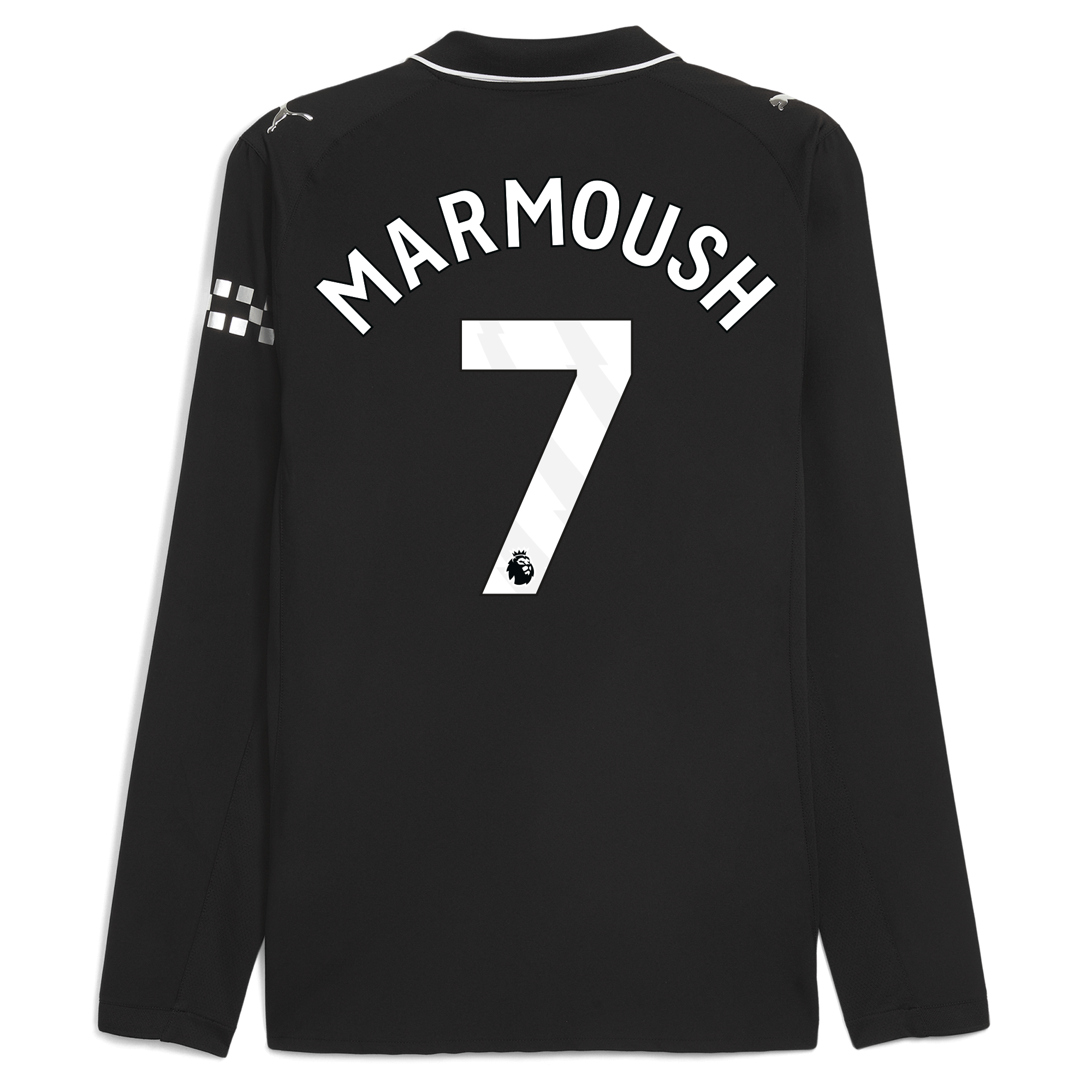 Manchester City manchester city away authentic jersey 202526 long sleeve with marmoush 7 printing Shirts - Official Store