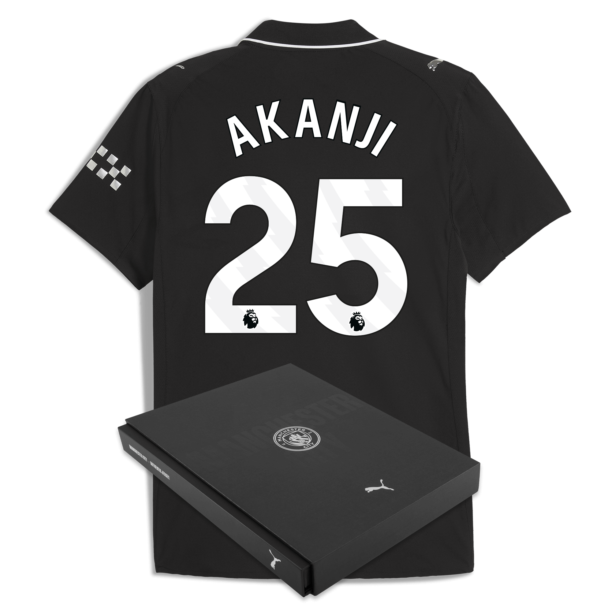 Manchester City manchester city away authentic jersey 202526 with akanji 25 printing in gift box Shirts - Official Store