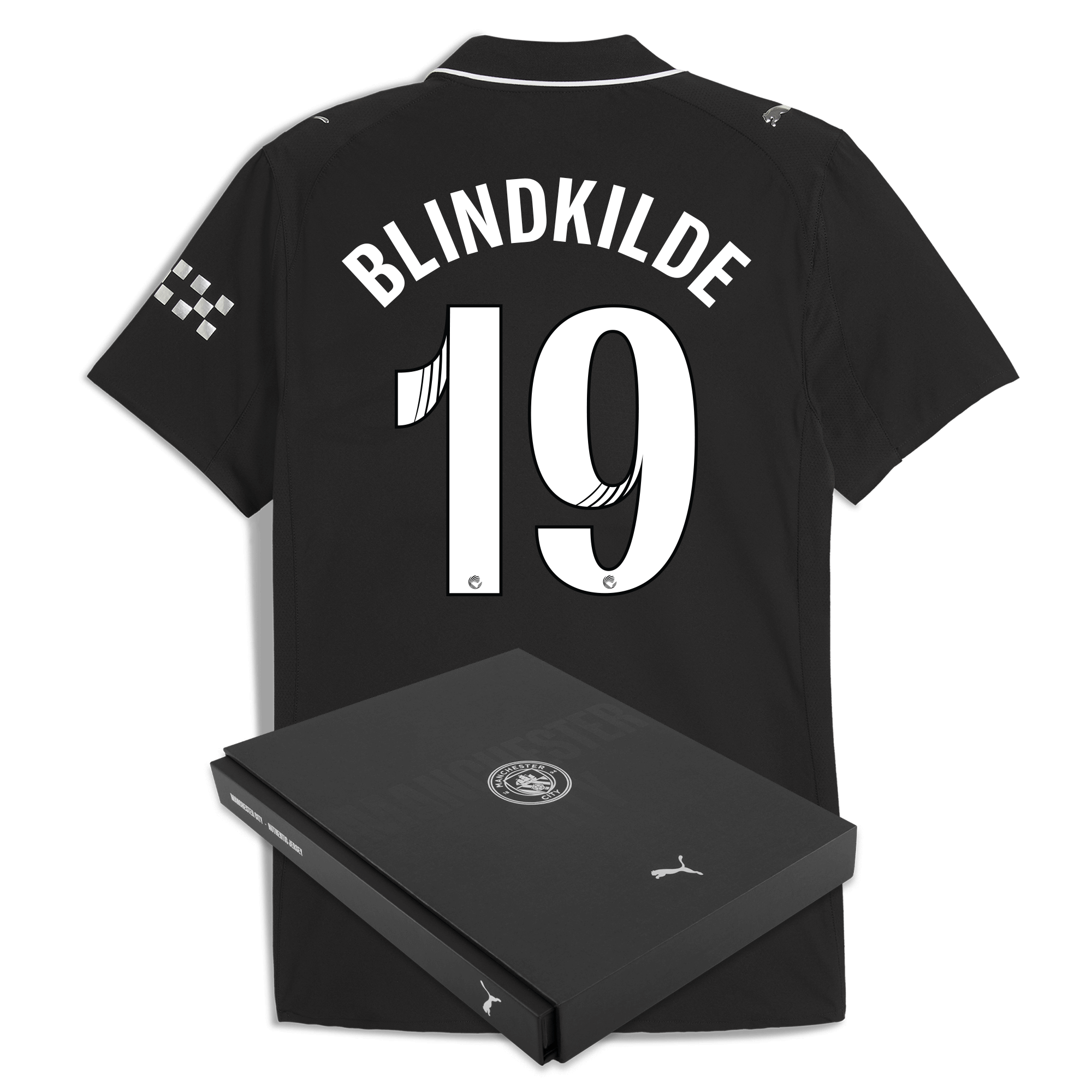 Manchester City manchester city away authentic jersey 202526 with blindkilde 19 printing in gift box Shirts - Official Store