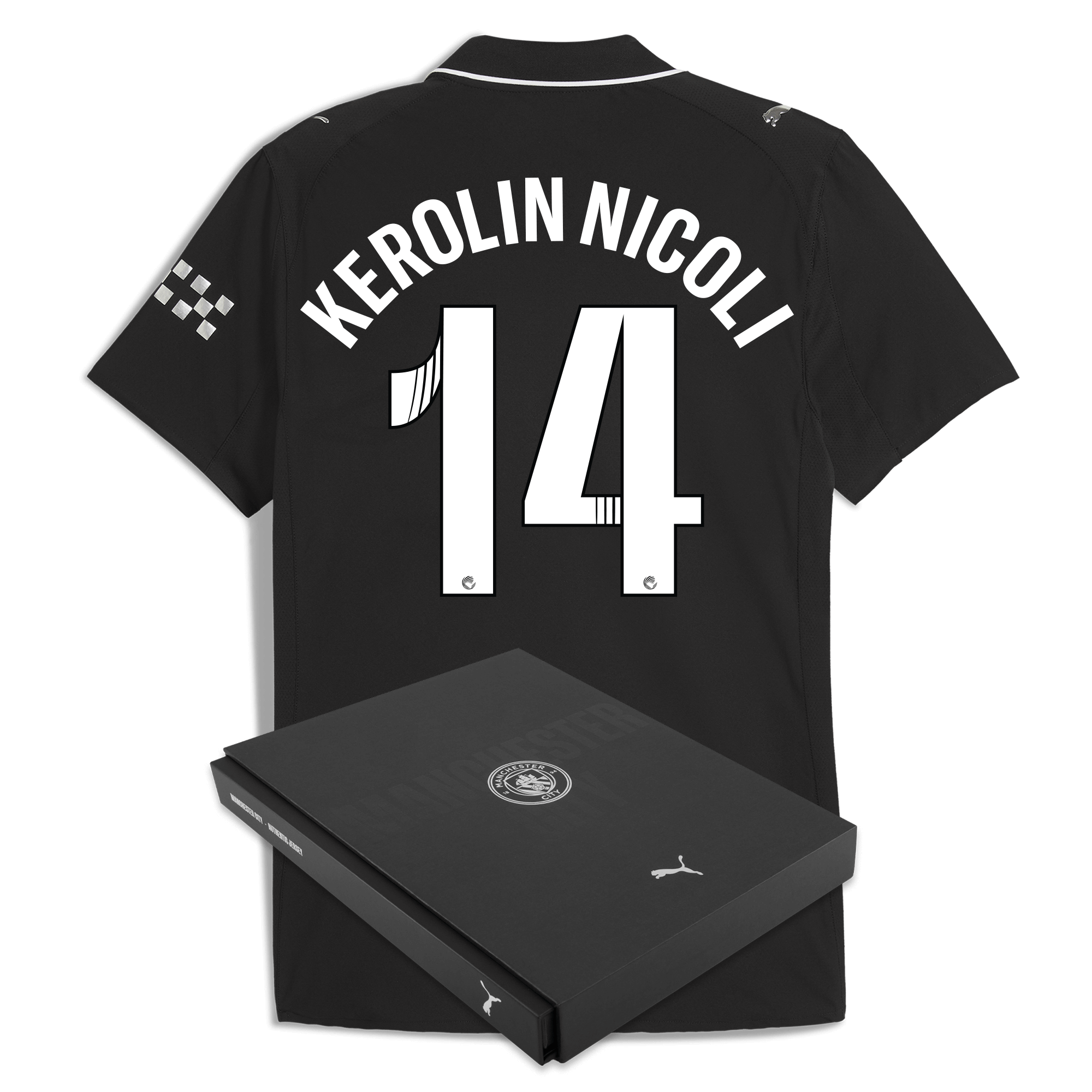 Manchester City manchester city away authentic jersey 202526 with kerolin nicoli 14 printing in gift box Shirts - Official Store