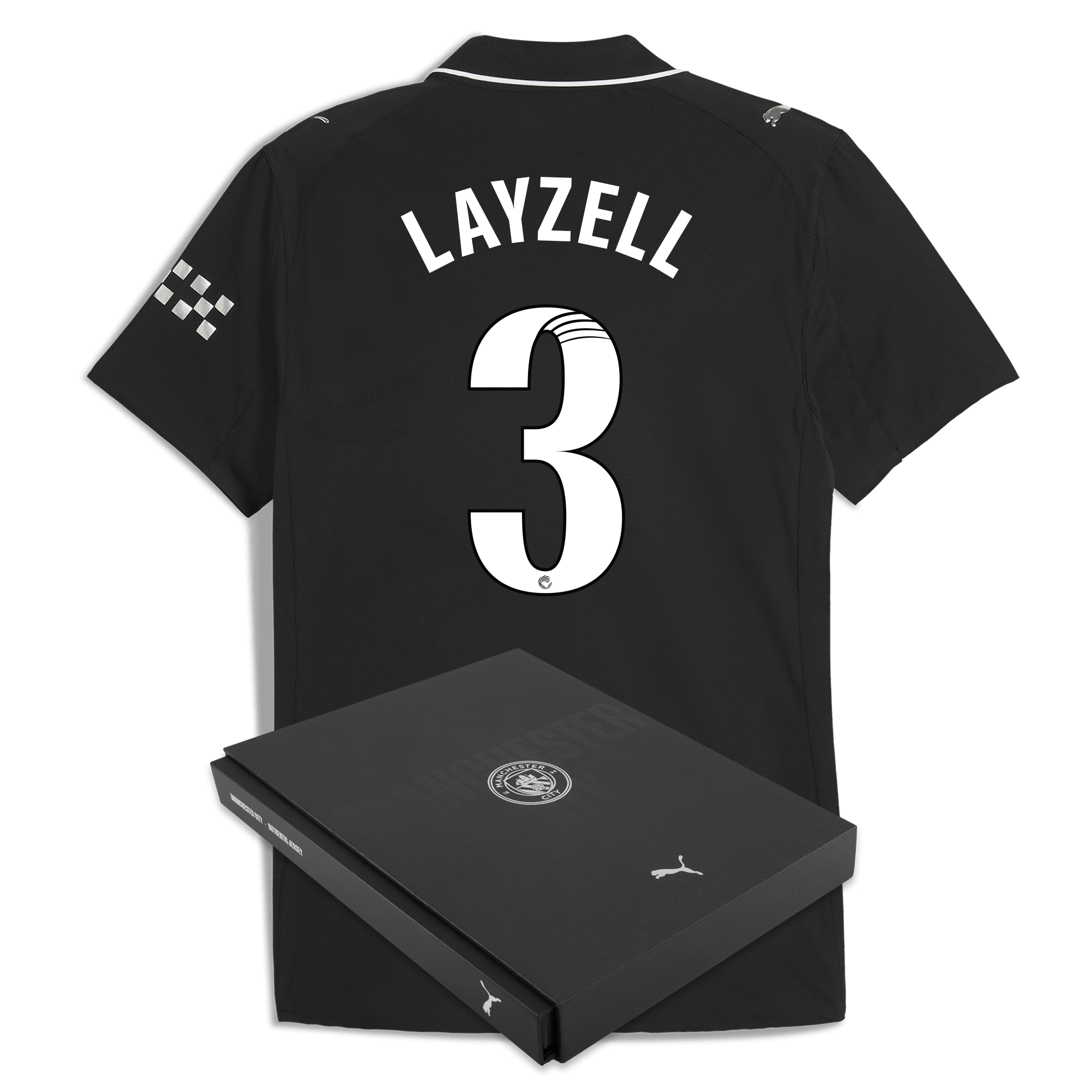 Manchester City manchester city away authentic jersey 202526 with layzell 3 printing in gift box Shirts - Official Store