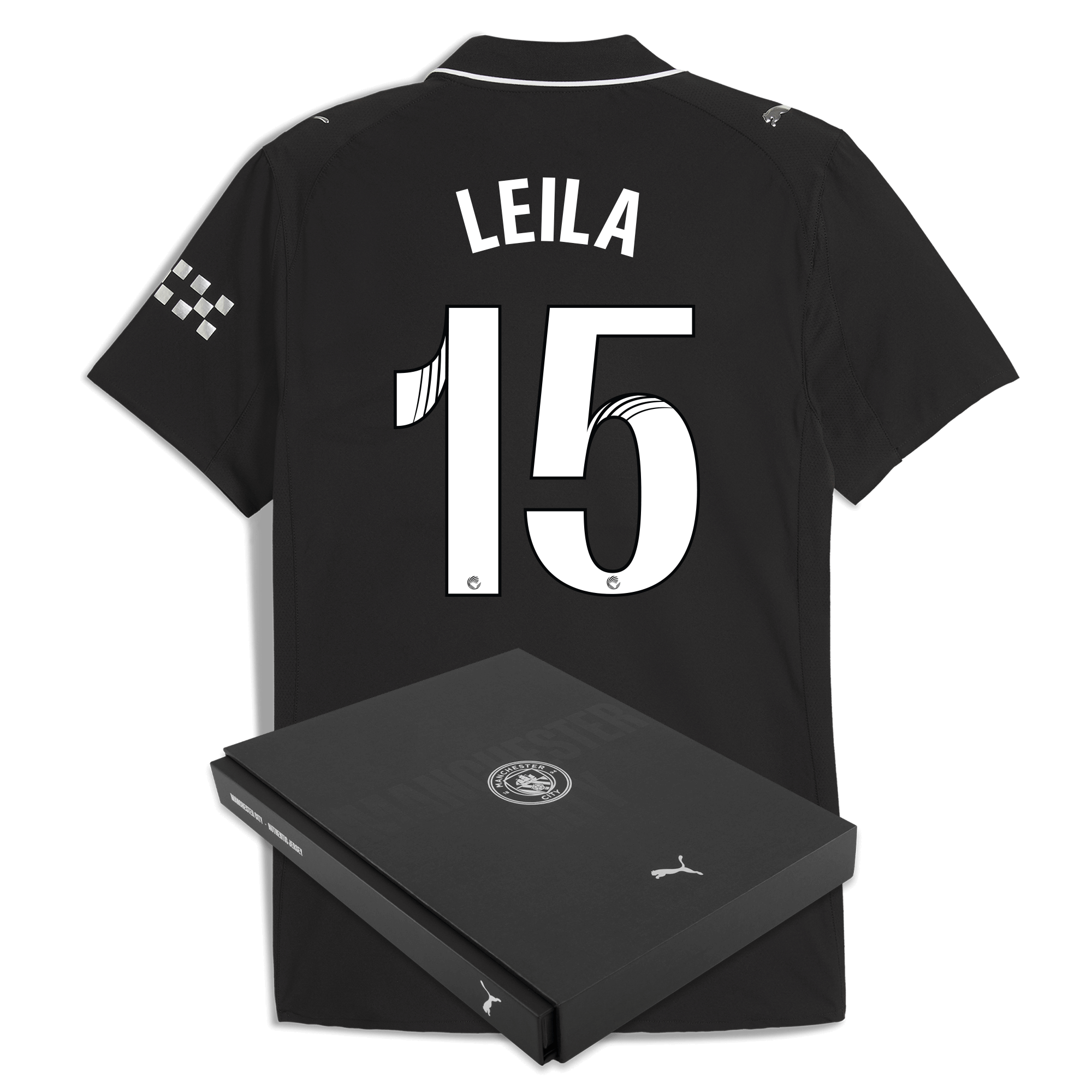 Manchester City manchester city away authentic jersey 202526 with leila 15 printing in gift box Shirts - Official Store