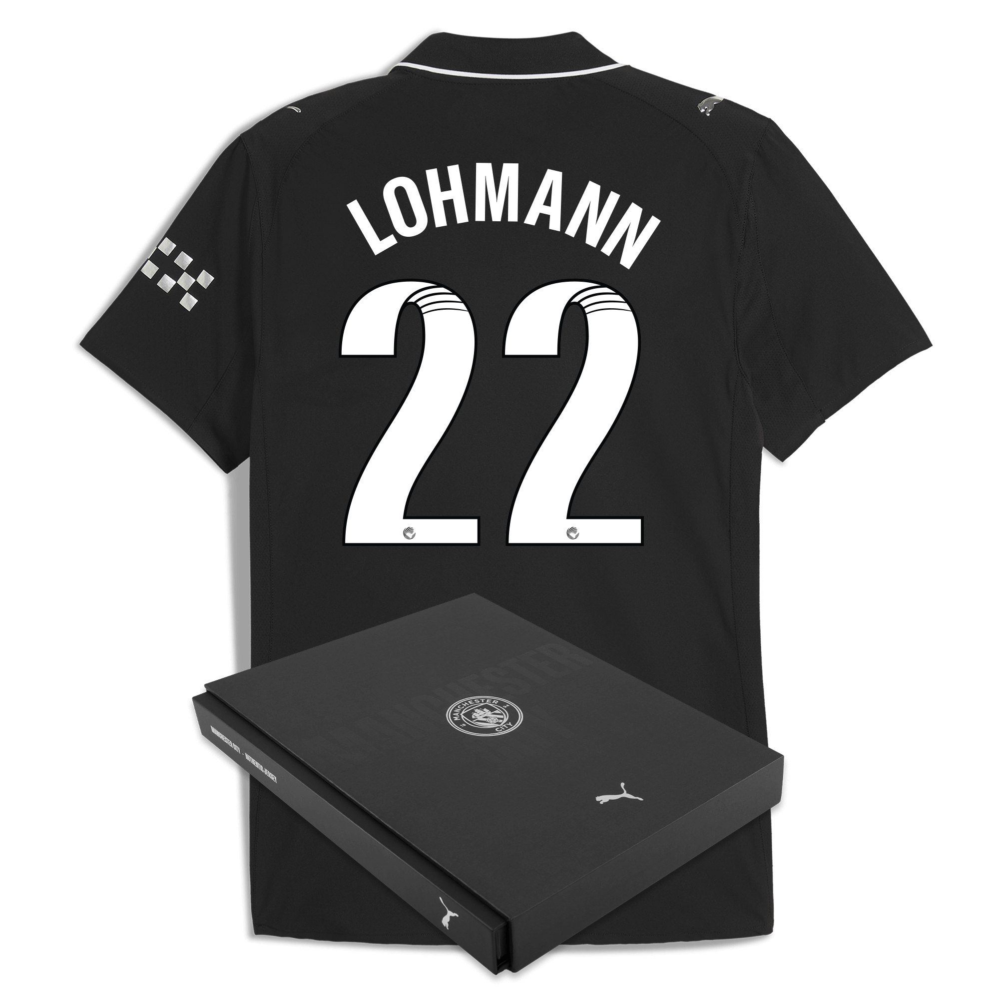 Manchester City manchester city away authentic jersey 202526 with lohmann 22 printing in gift box Shirts - Official Store