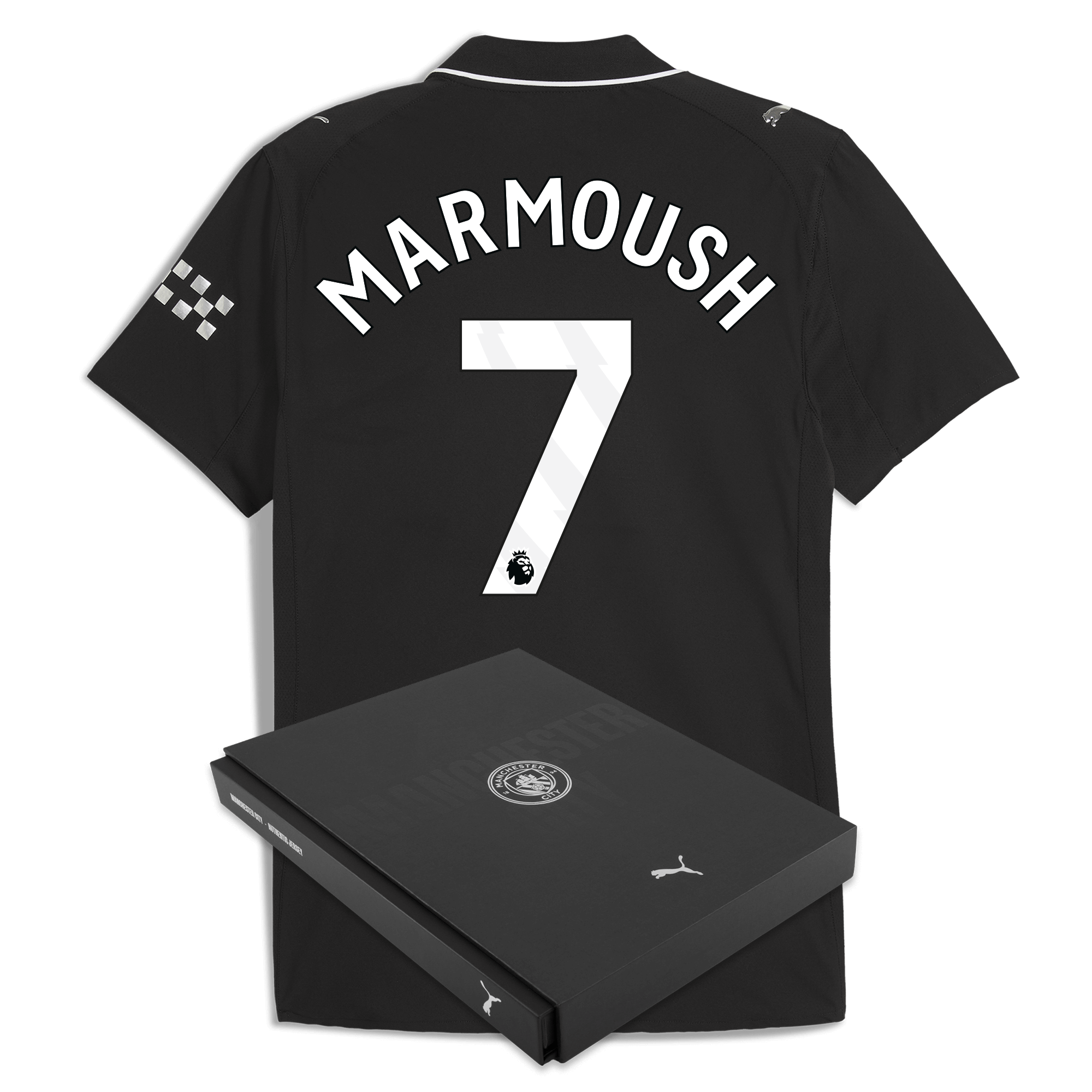 Manchester City manchester city away authentic jersey 202526 with marmoush 7 printing in gift box Shirts - Official Store