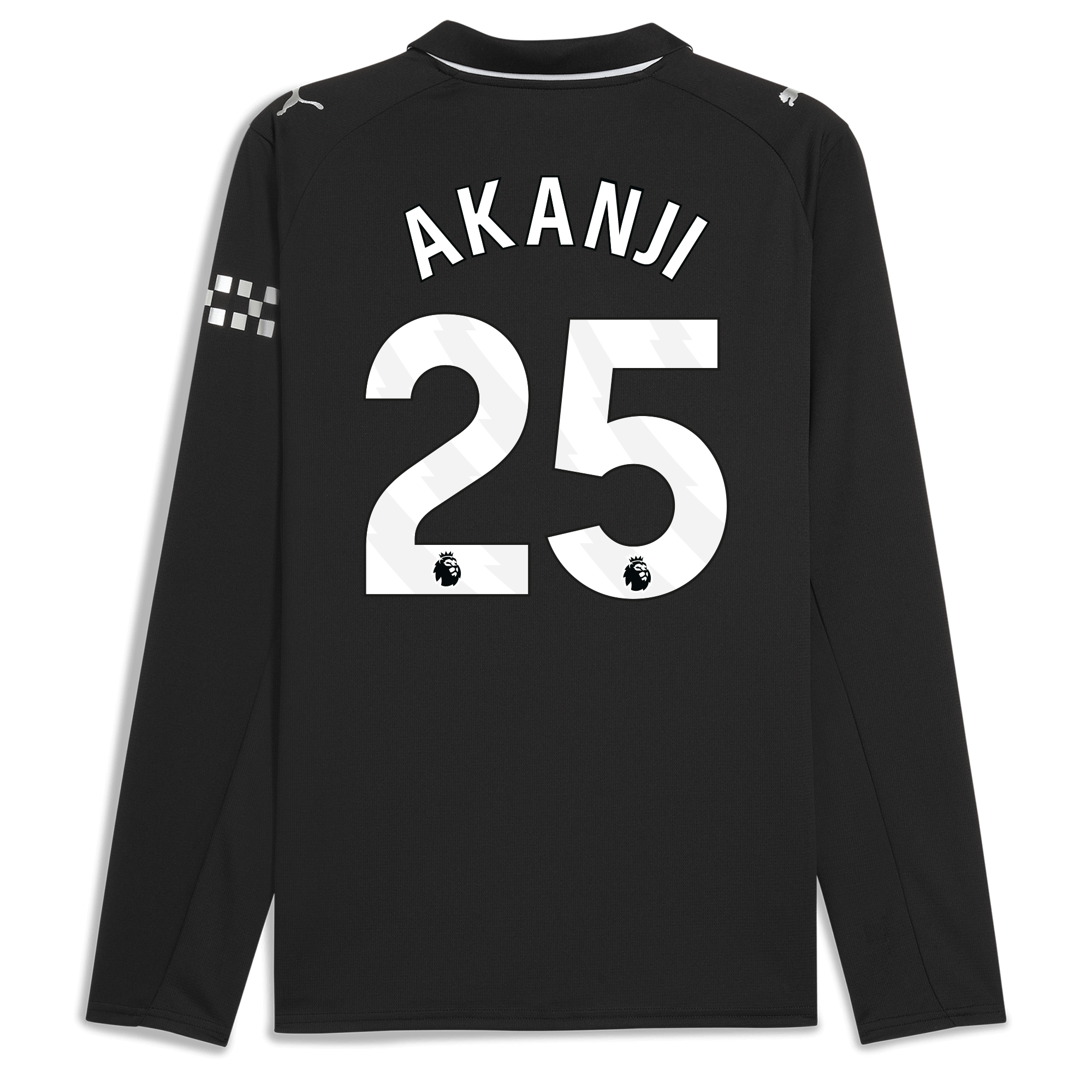 Manchester City manchester city away jersey 202526 long sleeve with akanji 25 printing Shirts - Official Store