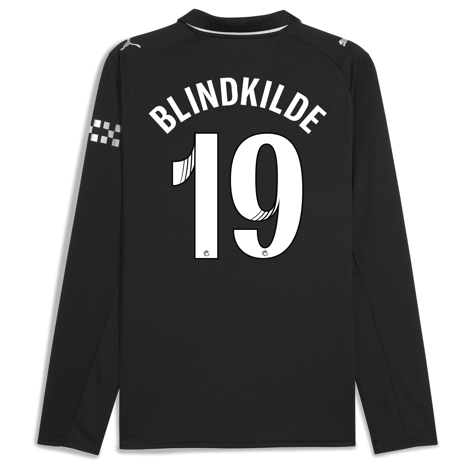 Manchester City manchester city away jersey 202526 long sleeve with blindkilde 19 printing Shirts - Official Store