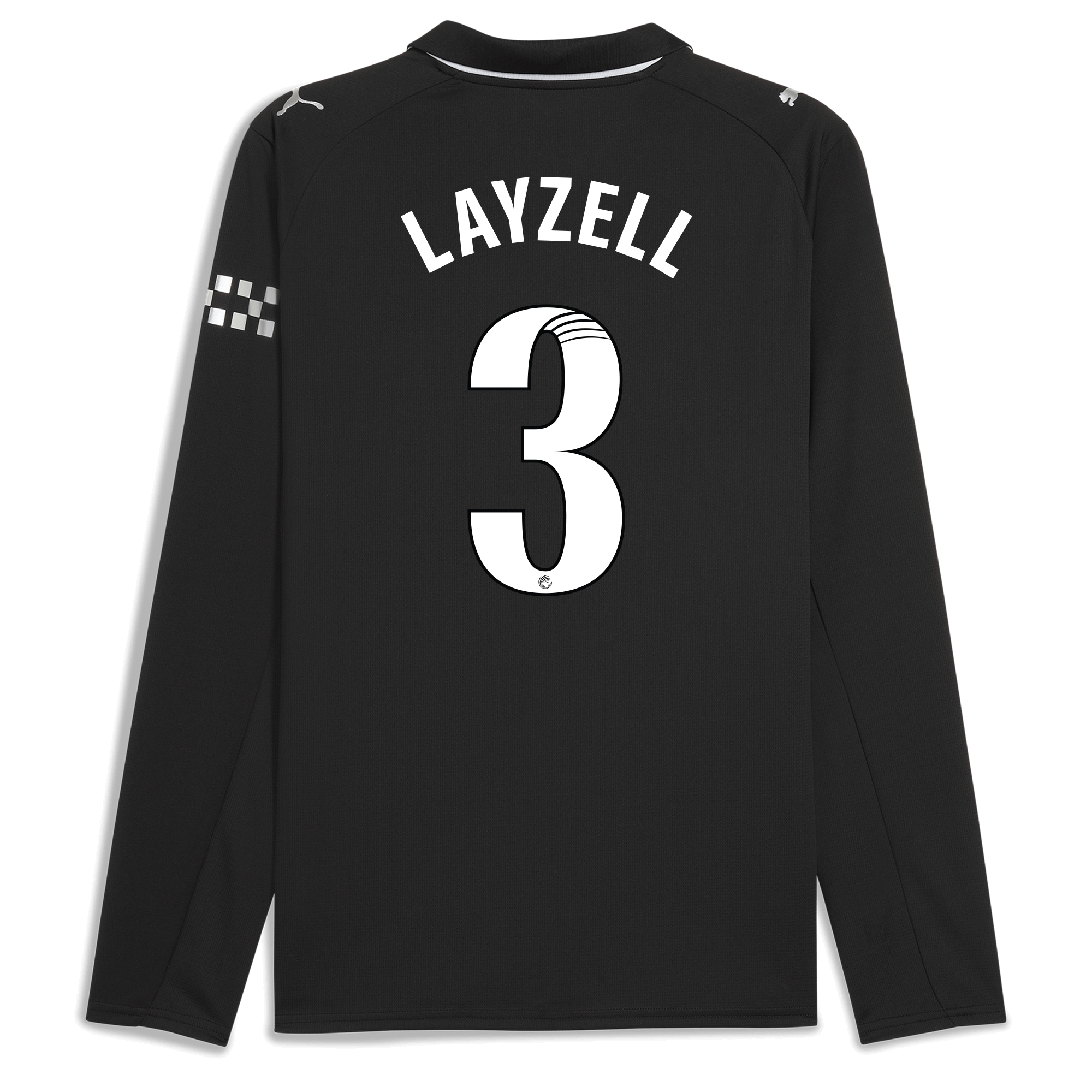 Manchester City manchester city away jersey 202526 long sleeve with layzell 3 printing Shirts - Official Store