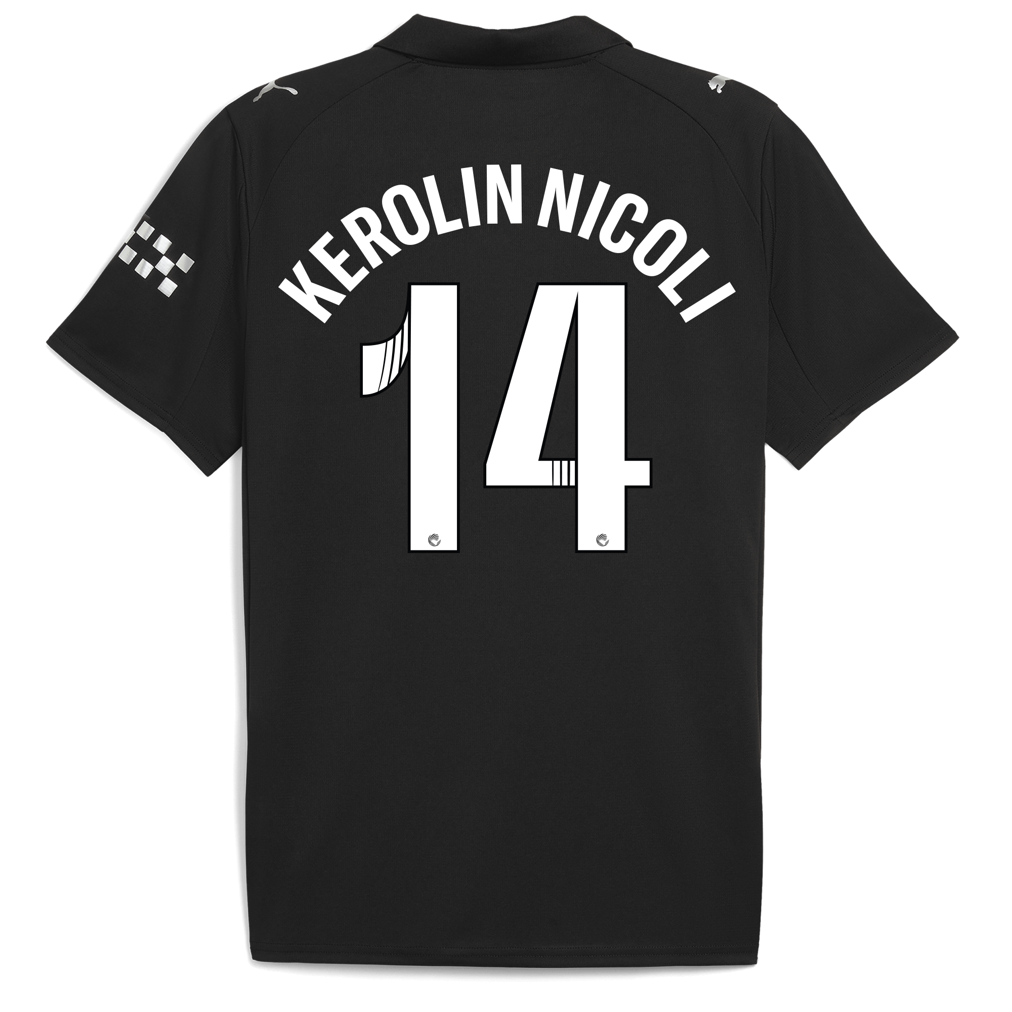 Manchester City manchester city away jersey 202526 with kerolin nicoli 14 printing Shirts - Official Store