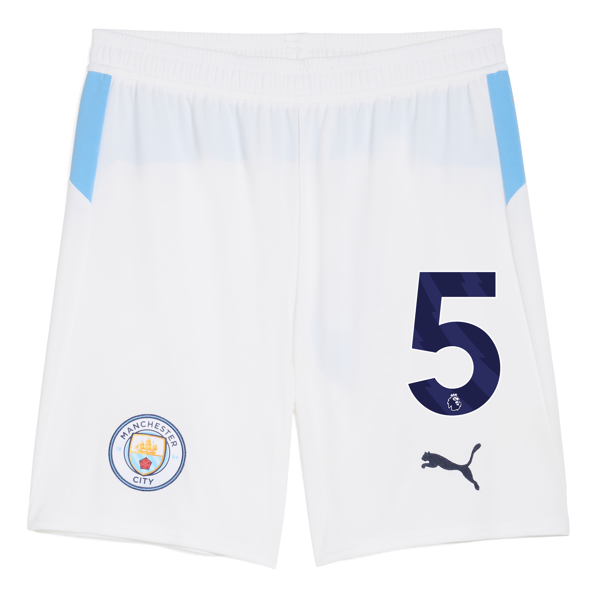 Manchester City manchester city football shorts white 202526 with 5 Shirts - Official Store
