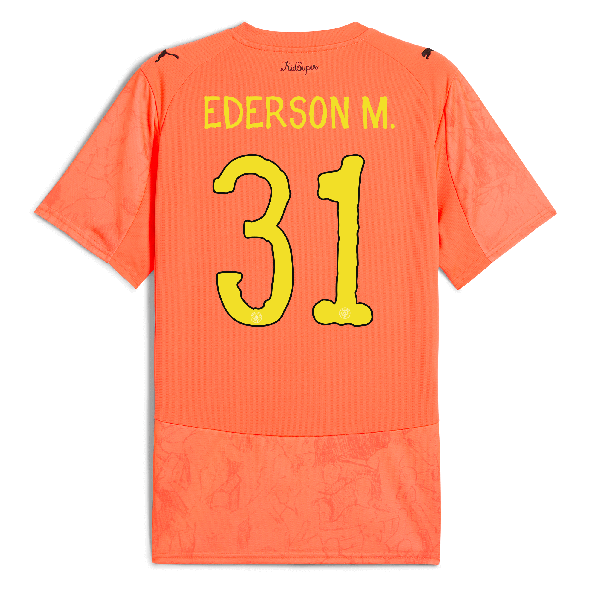 Manchester City manchester city gk kidsuper jersey orange 202526 with ederson m. 31 printing Shirts - Official Store