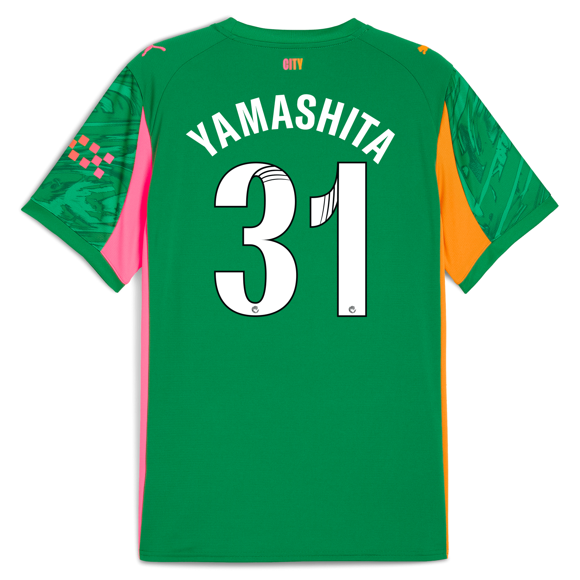Manchester City manchester city goalkeeper jersey green 202526 with yamashita 31 printing Shirts - Official Store