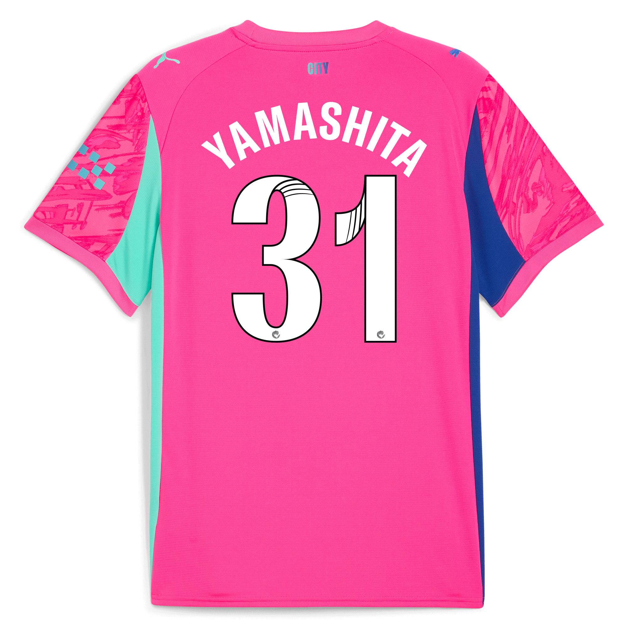 Manchester City manchester city goalkeeper jersey pink 202526 with yamashita 31 printing Shirts - Official Store