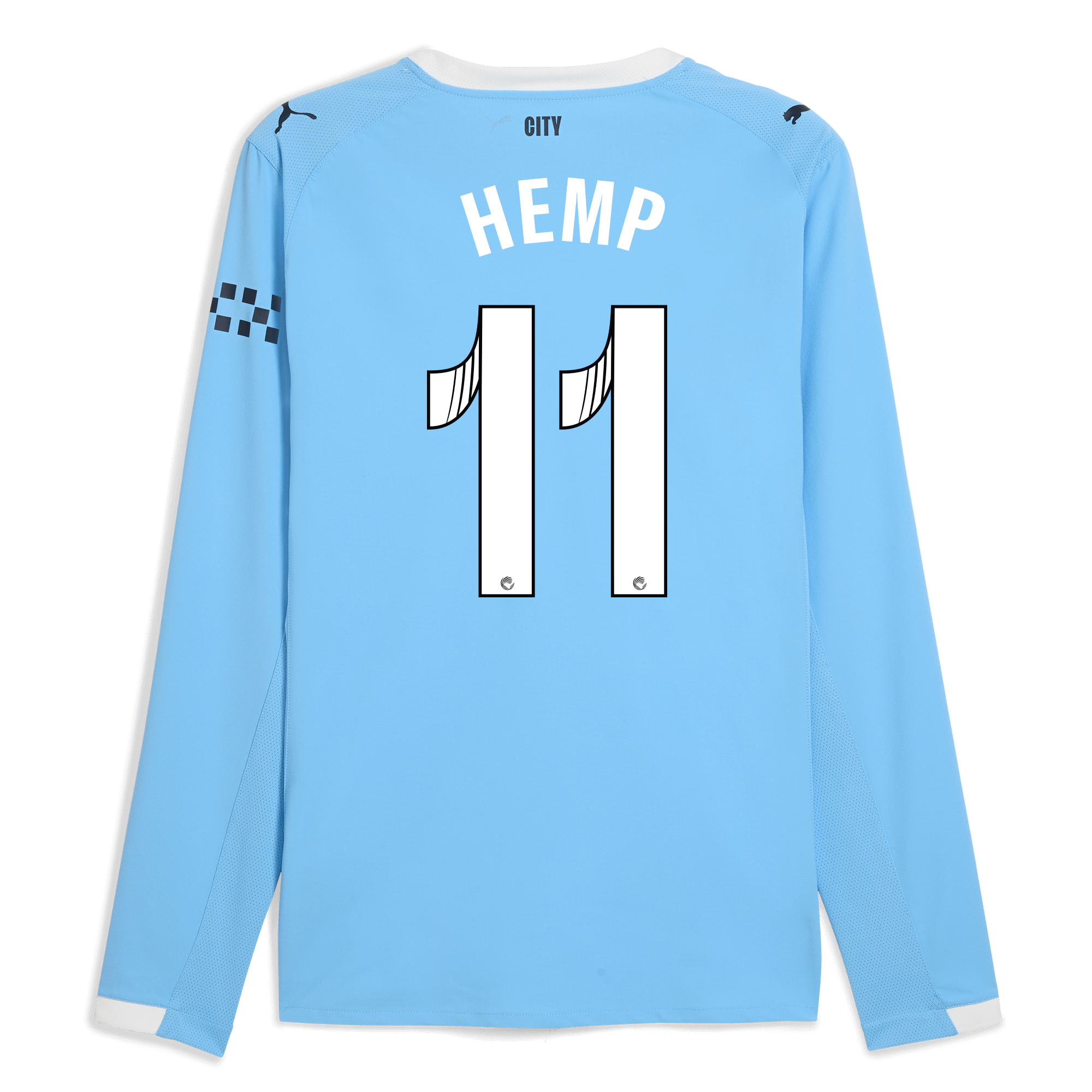 Manchester City manchester city home authentic jersey 202526 long sleeve with hemp 11 printing Shirts - Official Store