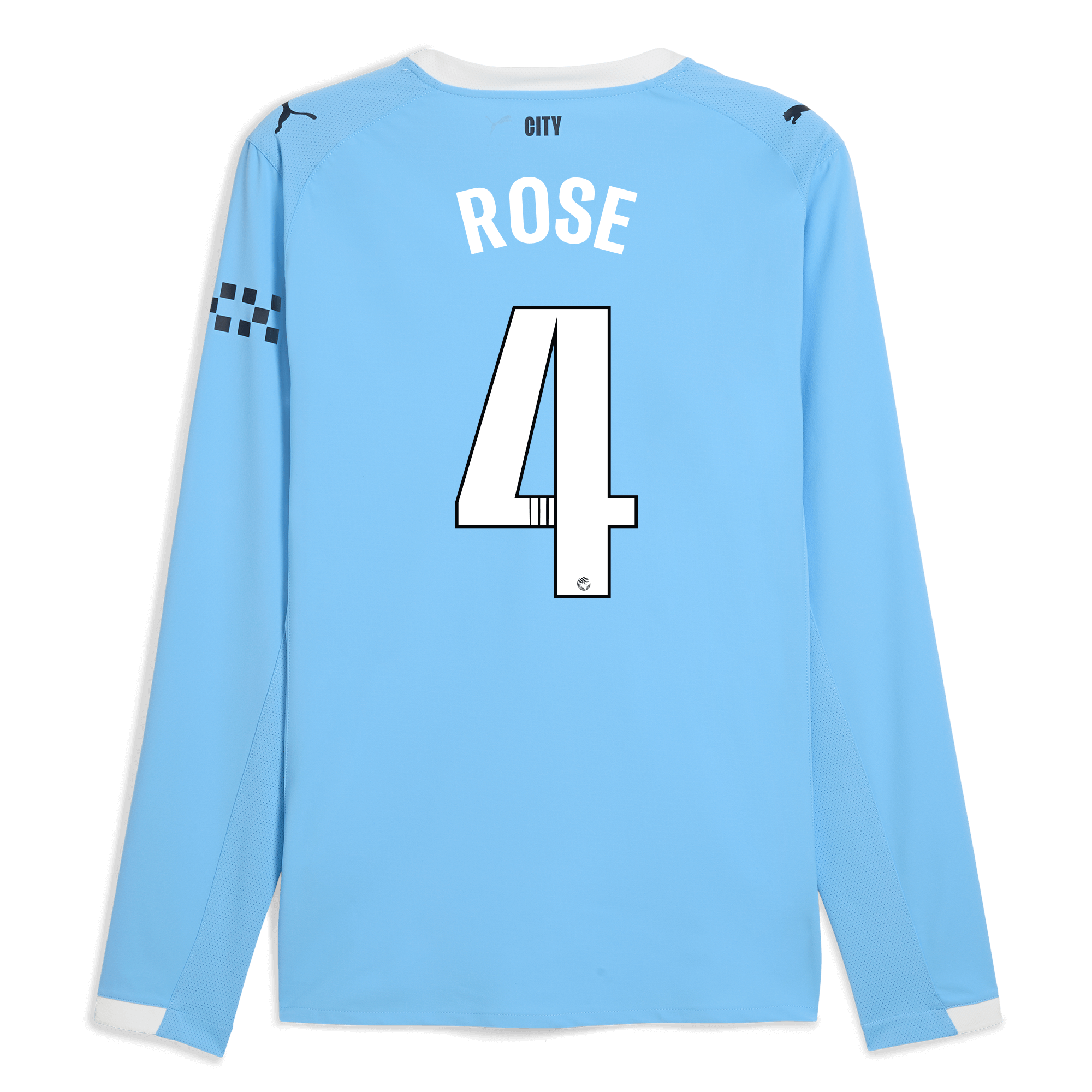 Manchester City manchester city home authentic jersey 202526 long sleeve with rose 4 printing Shirts - Official Store