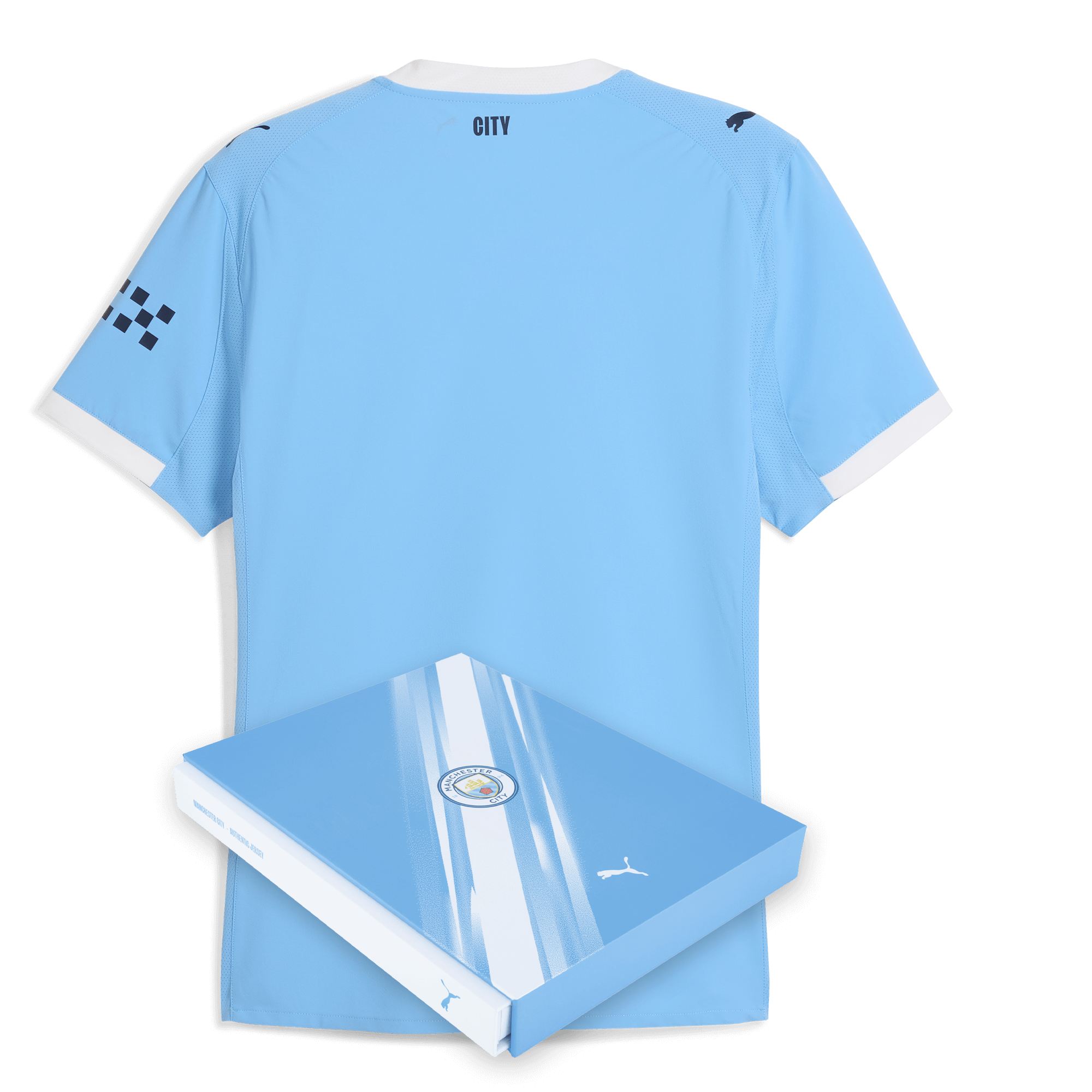 Manchester City manchester city home authentic jersey 202526 with custom printing in gift box Shirts - Official Store