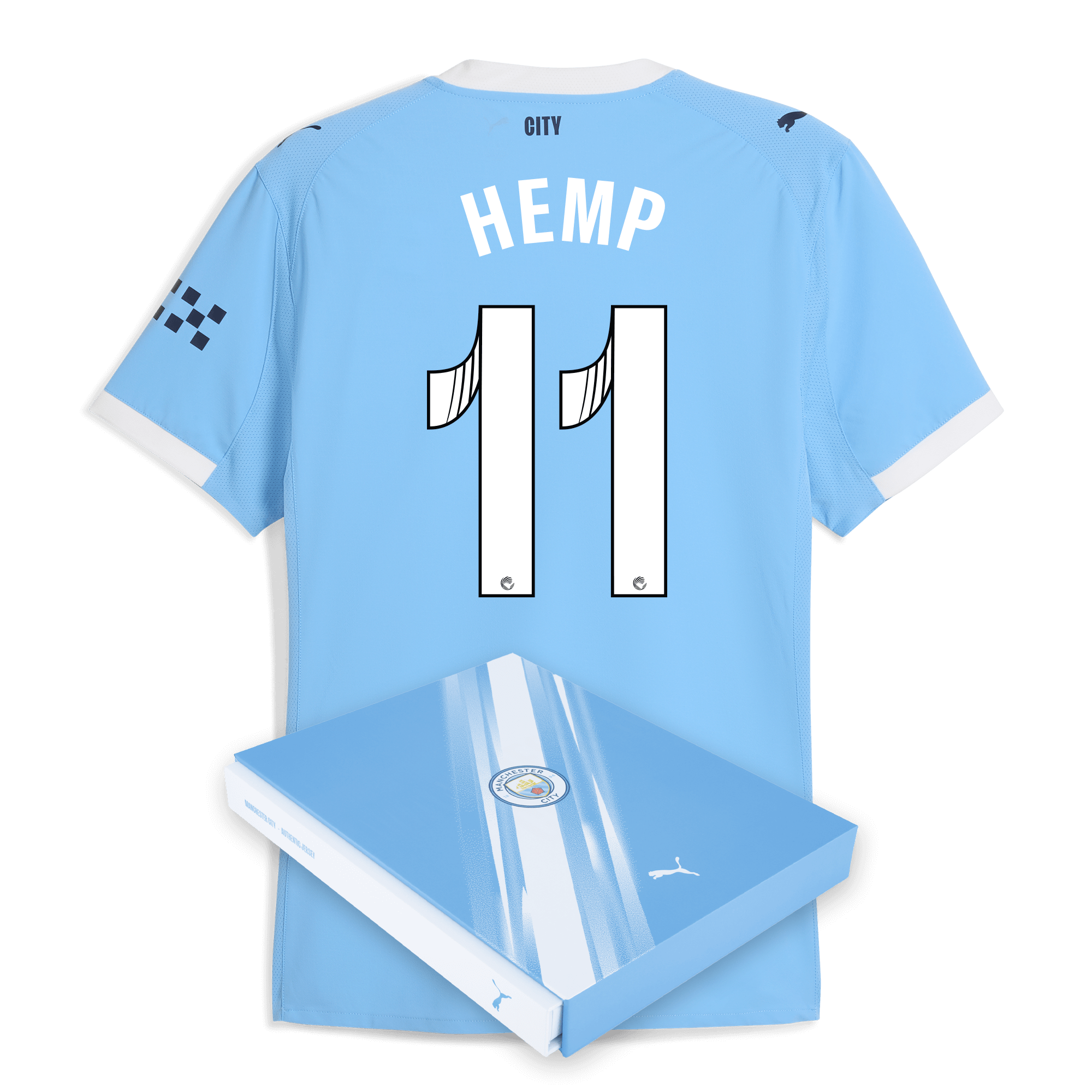 Manchester City manchester city home authentic jersey 202526 with hemp 11 printing in gift box Shirts - Official Store
