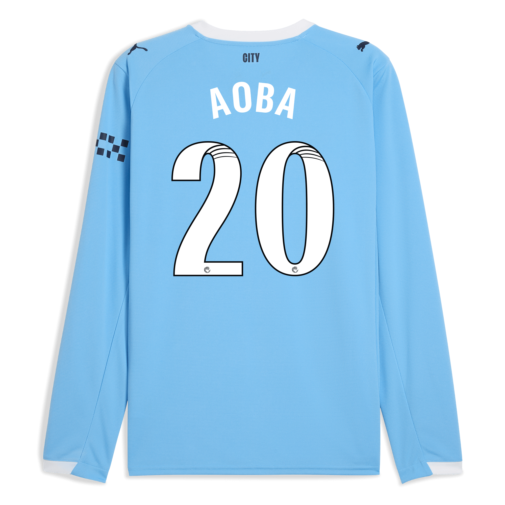 Manchester City manchester city home jersey 202526 long sleeve with aoba 20 printing Shirts - Official Store