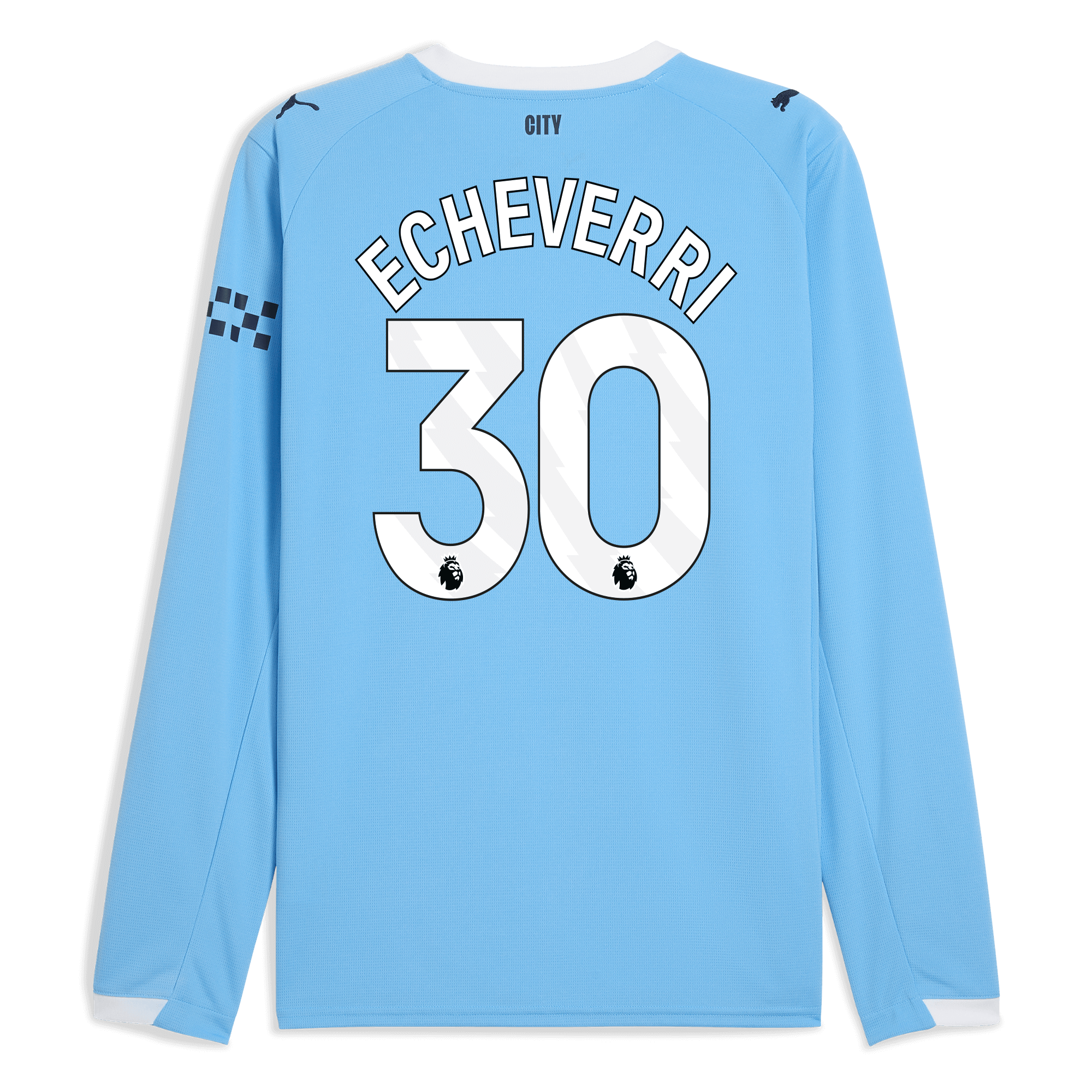 Manchester City manchester city home jersey 202526 long sleeve with echeverri 30 printing Shirts - Official Store