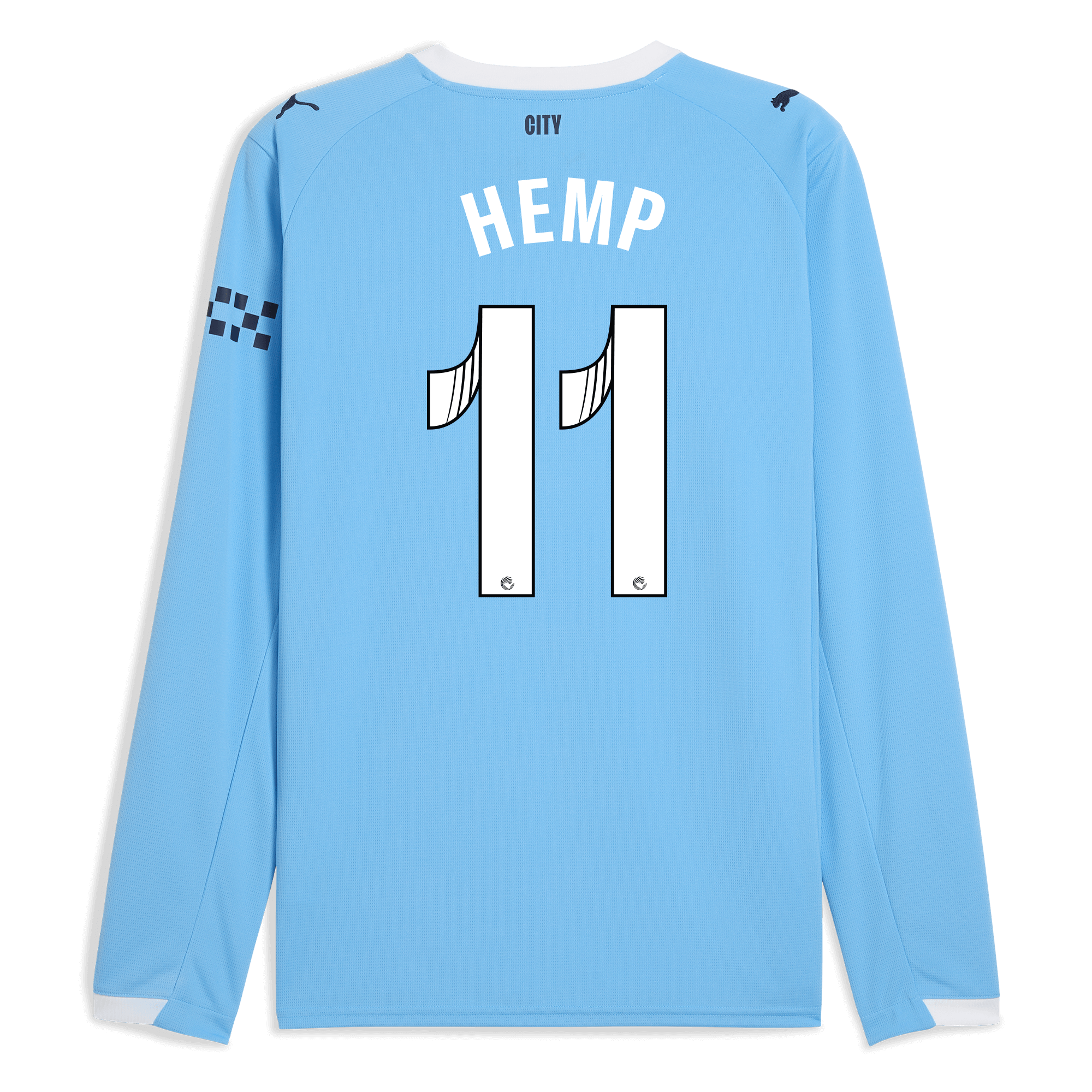 Manchester City manchester city home jersey 202526 long sleeve with hemp 11 printing Shirts - Official Store