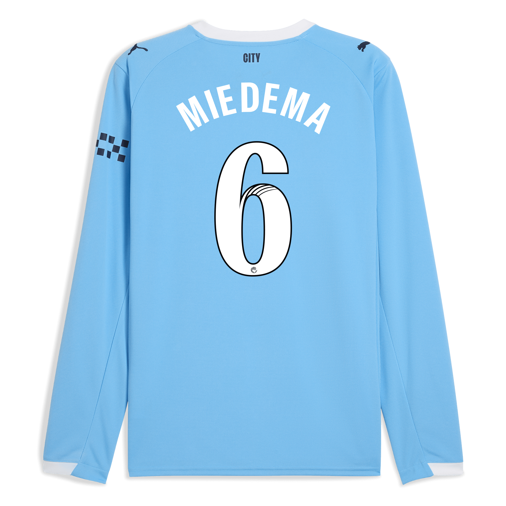 Manchester City manchester city home jersey 202526 long sleeve with miedema 6 printing Shirts - Official Store
