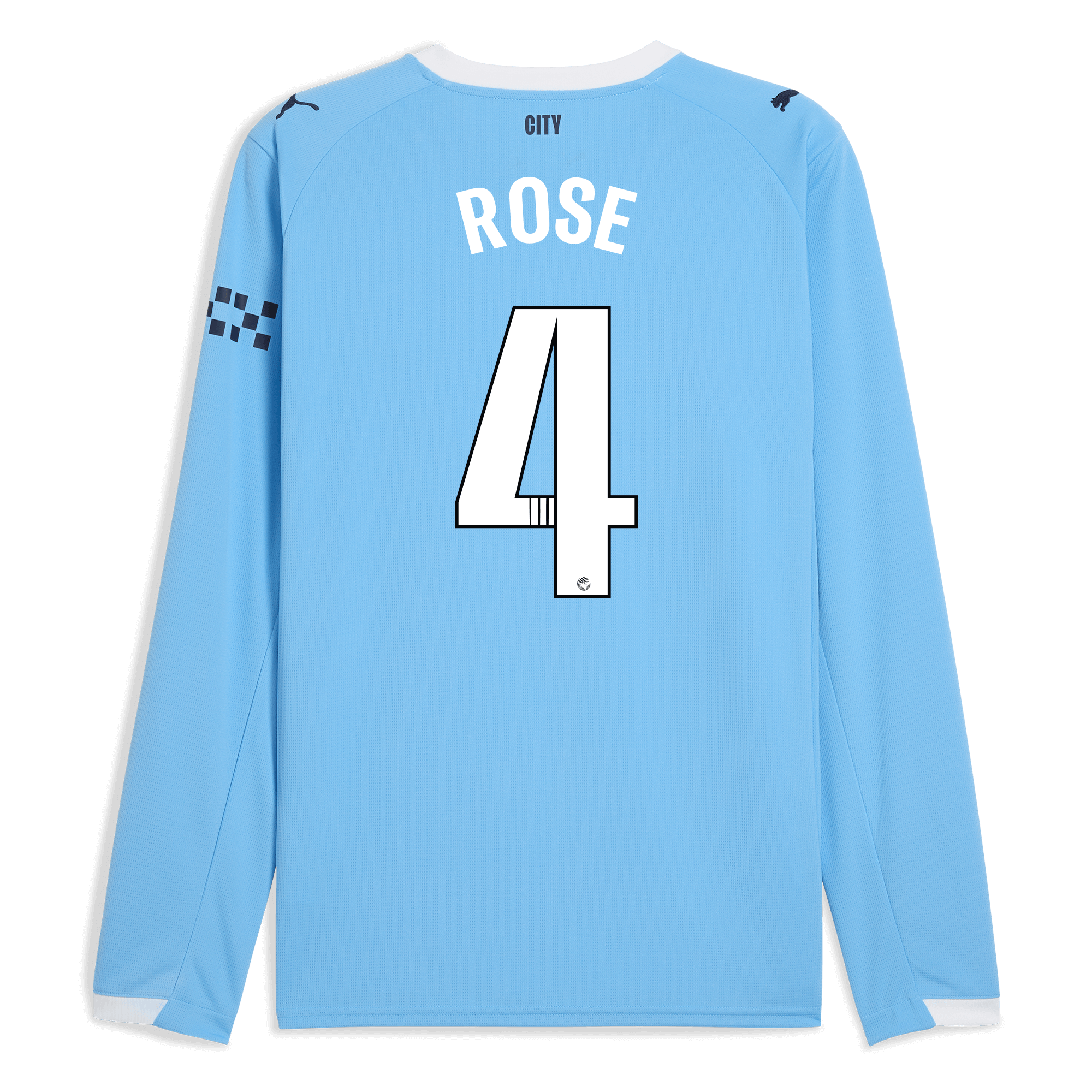 Manchester City manchester city home jersey 202526 long sleeve with rose 4 printing Shirts - Official Store