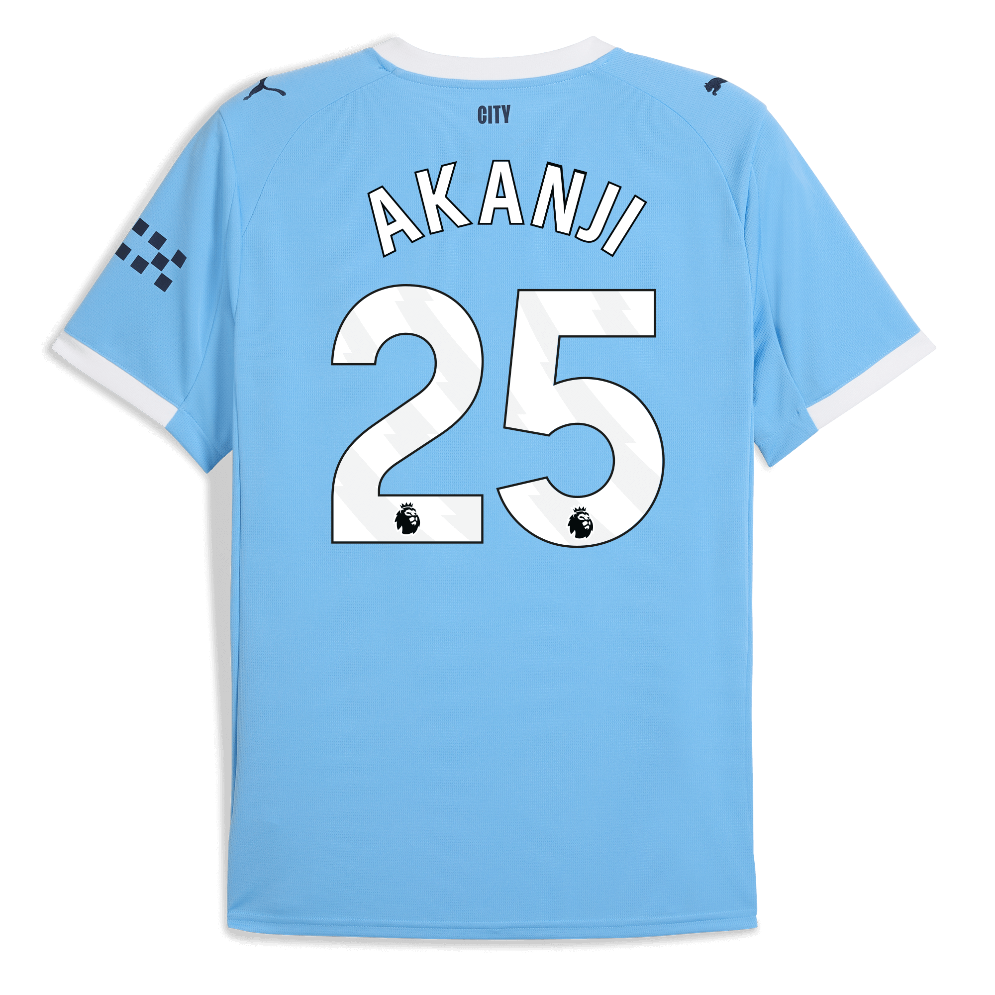 Manchester City manchester city home jersey 202526 with akanji 25 printing Shirts - Official Store