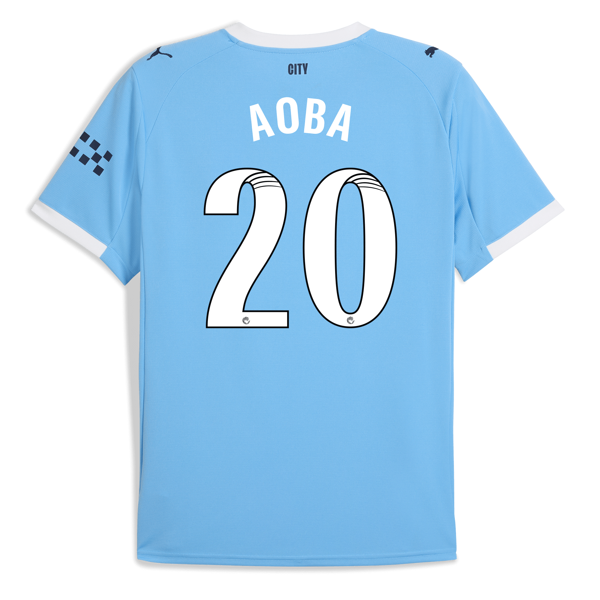 Manchester City manchester city home jersey 202526 with aoba 20 printing Shirts - Official Store