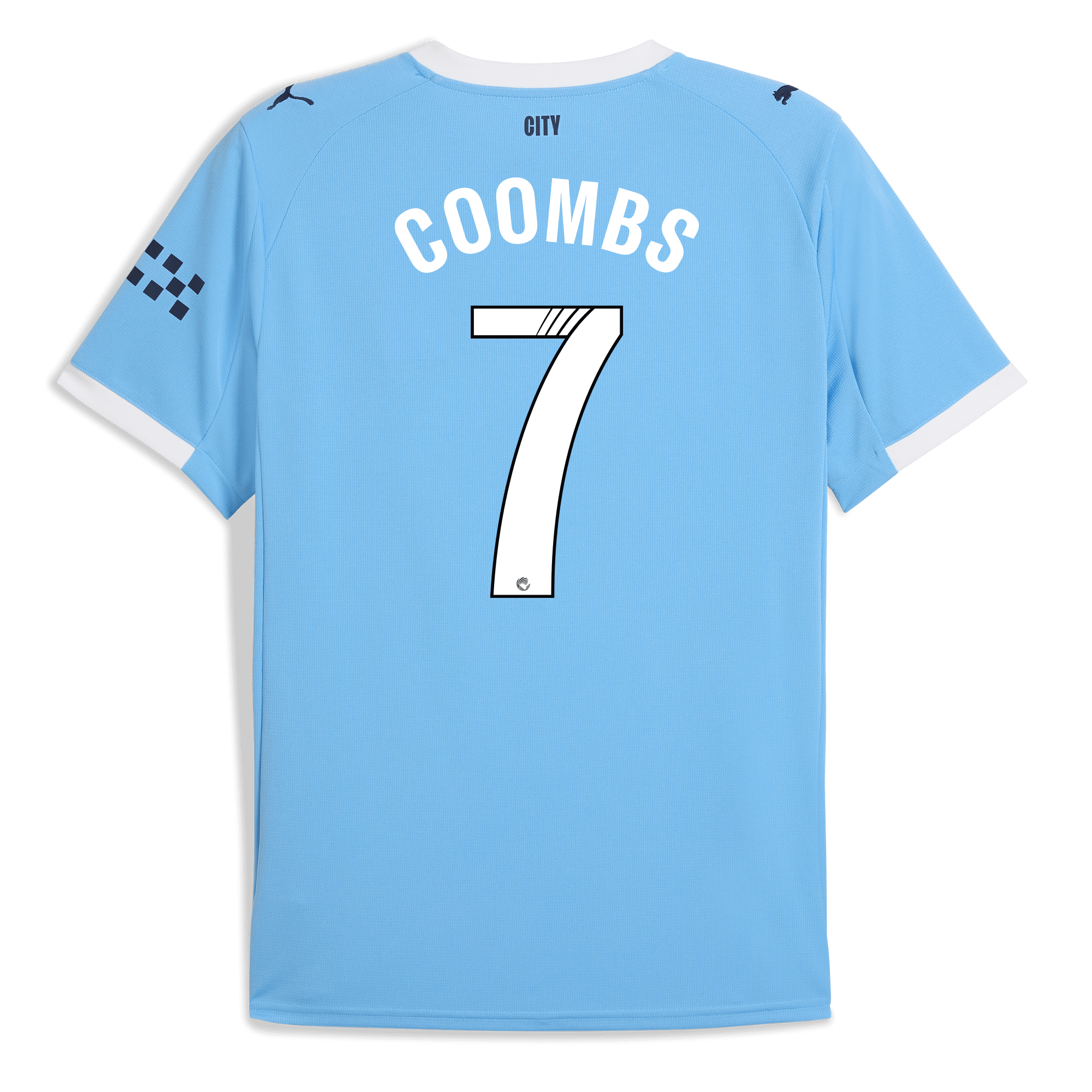 Manchester City manchester city home jersey 202526 with coombs 7 printing Shirts - Official Store