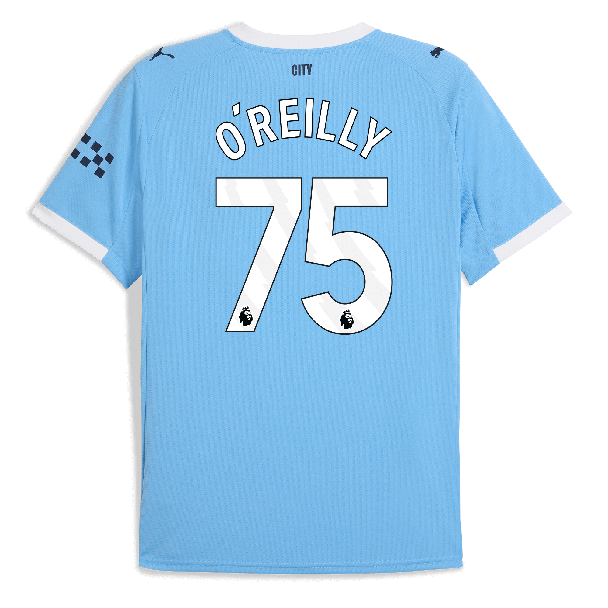 Manchester City manchester city home jersey 202526 with oreilly 75 printing Shirts - Official Store