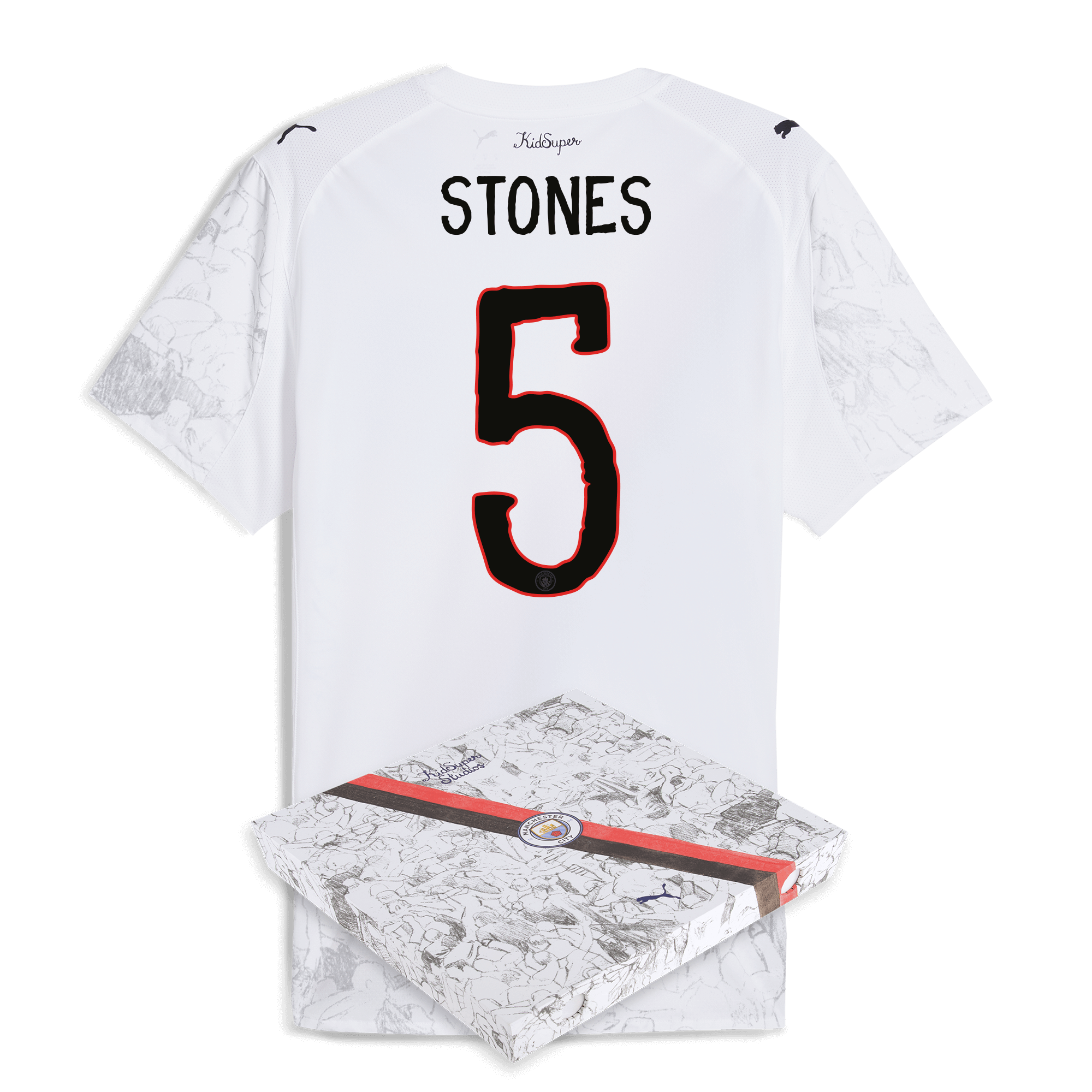 Manchester City manchester city kidsuper authentic jersey 202526 with stones 5 printing in gift box Shirts - Official Store