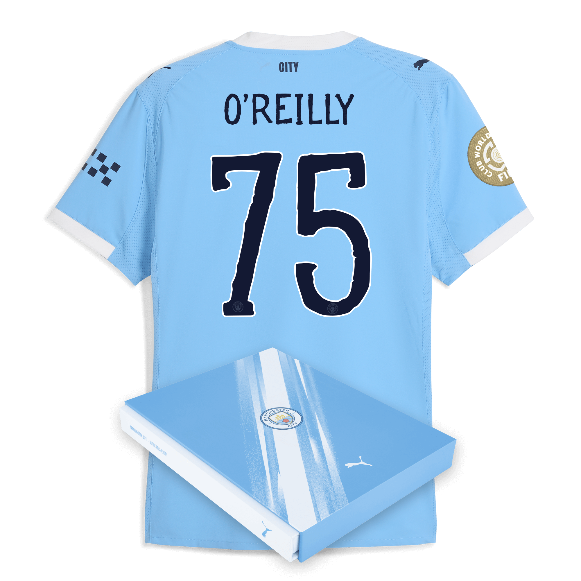 Manchester City manchester city kidsuper club world cup home authentic jersey 202526 with oreilly 75 printing in gift box Shirts - Official Store