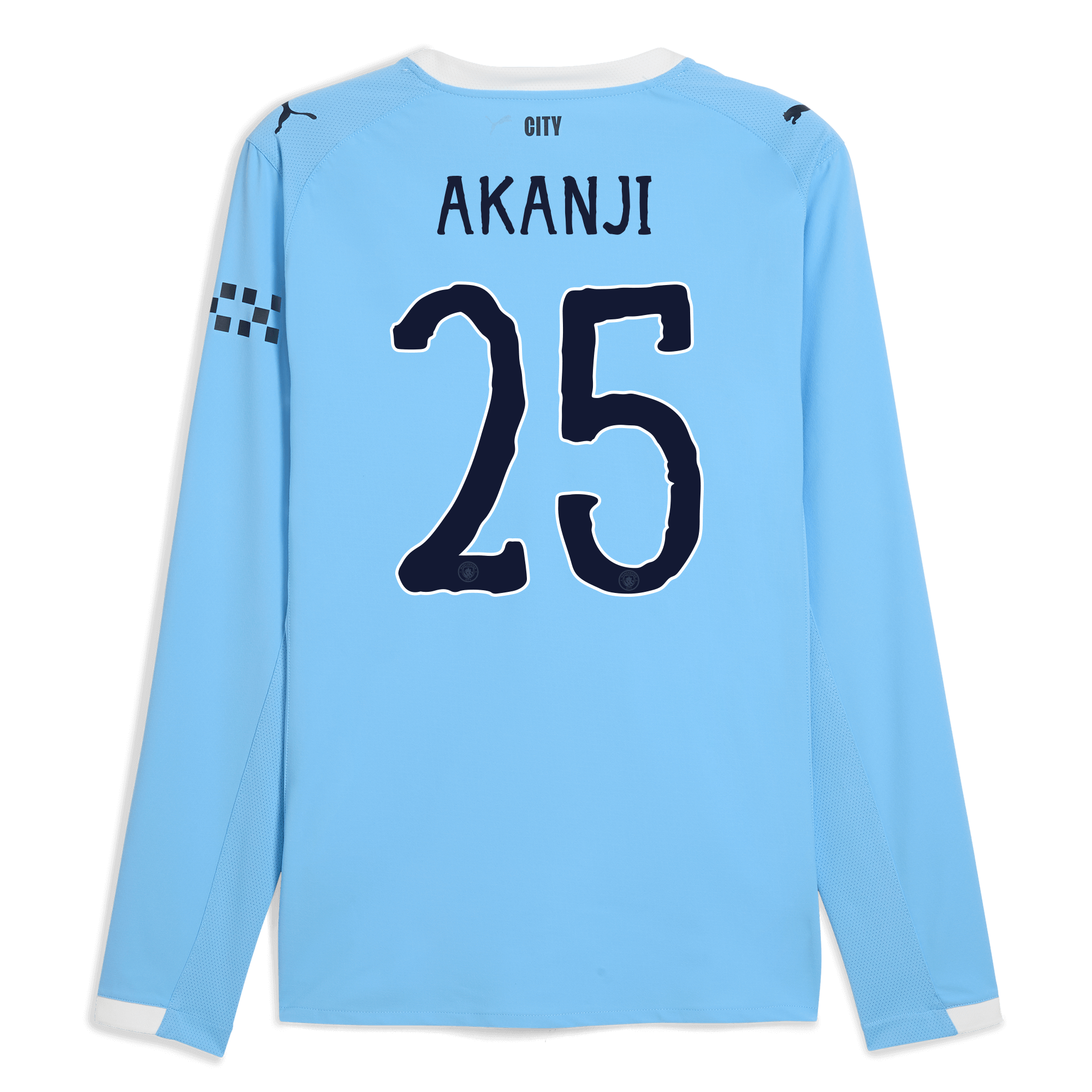 Manchester City manchester city kidsuper home authentic jersey 202526 long sleeve with akanji 25 printing Shirts - Official Store